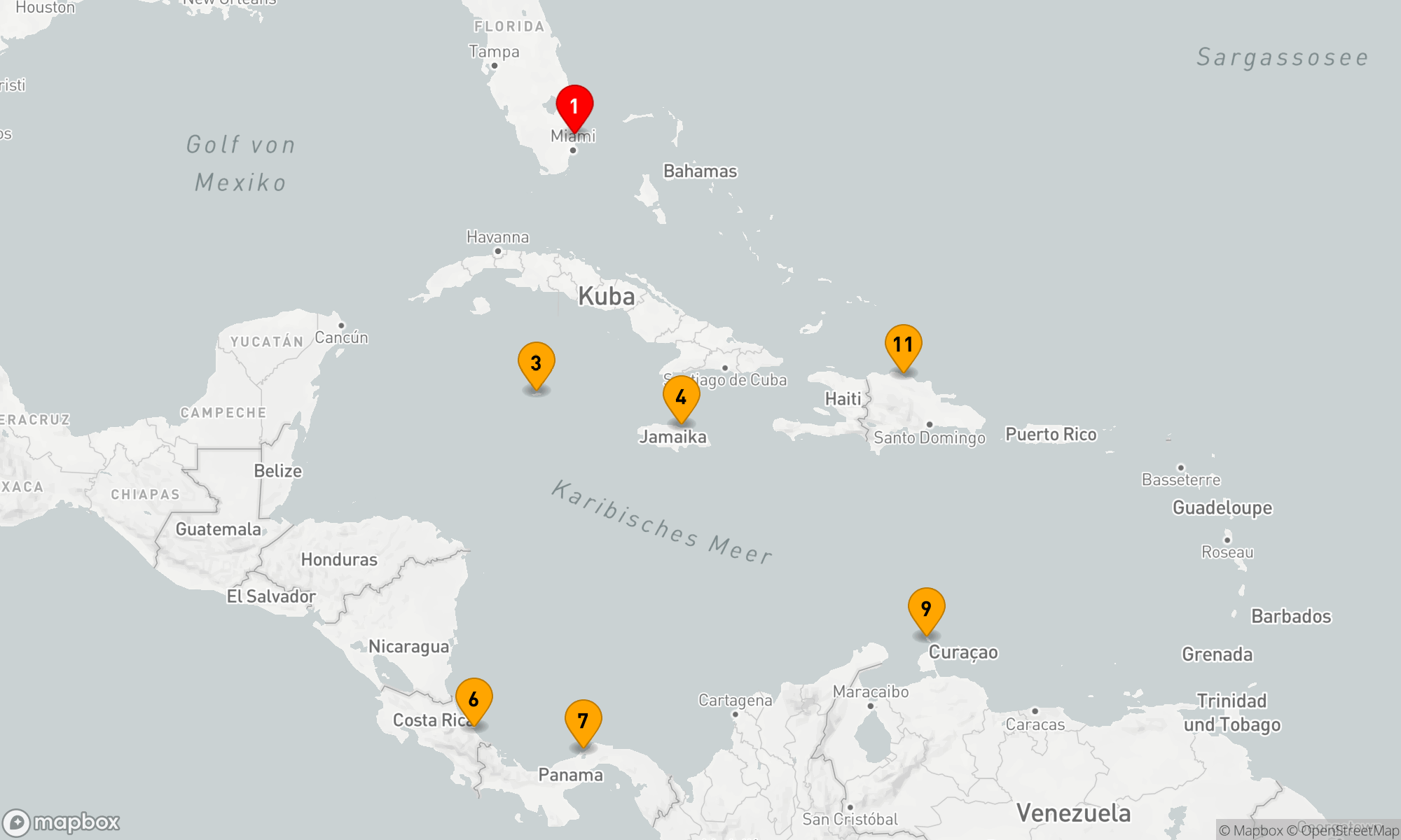 Route 12 Nächte - Südliche Karibik mit Panama
