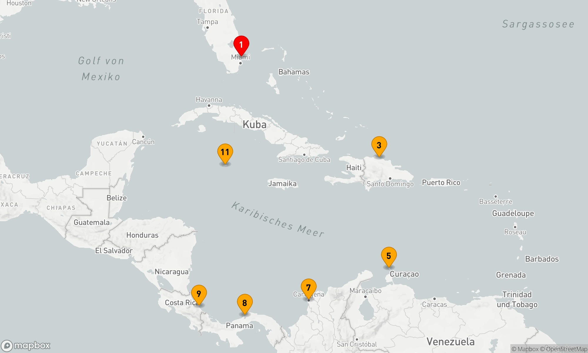 Route 12 Nächte - Südliche Karibik mit Panama