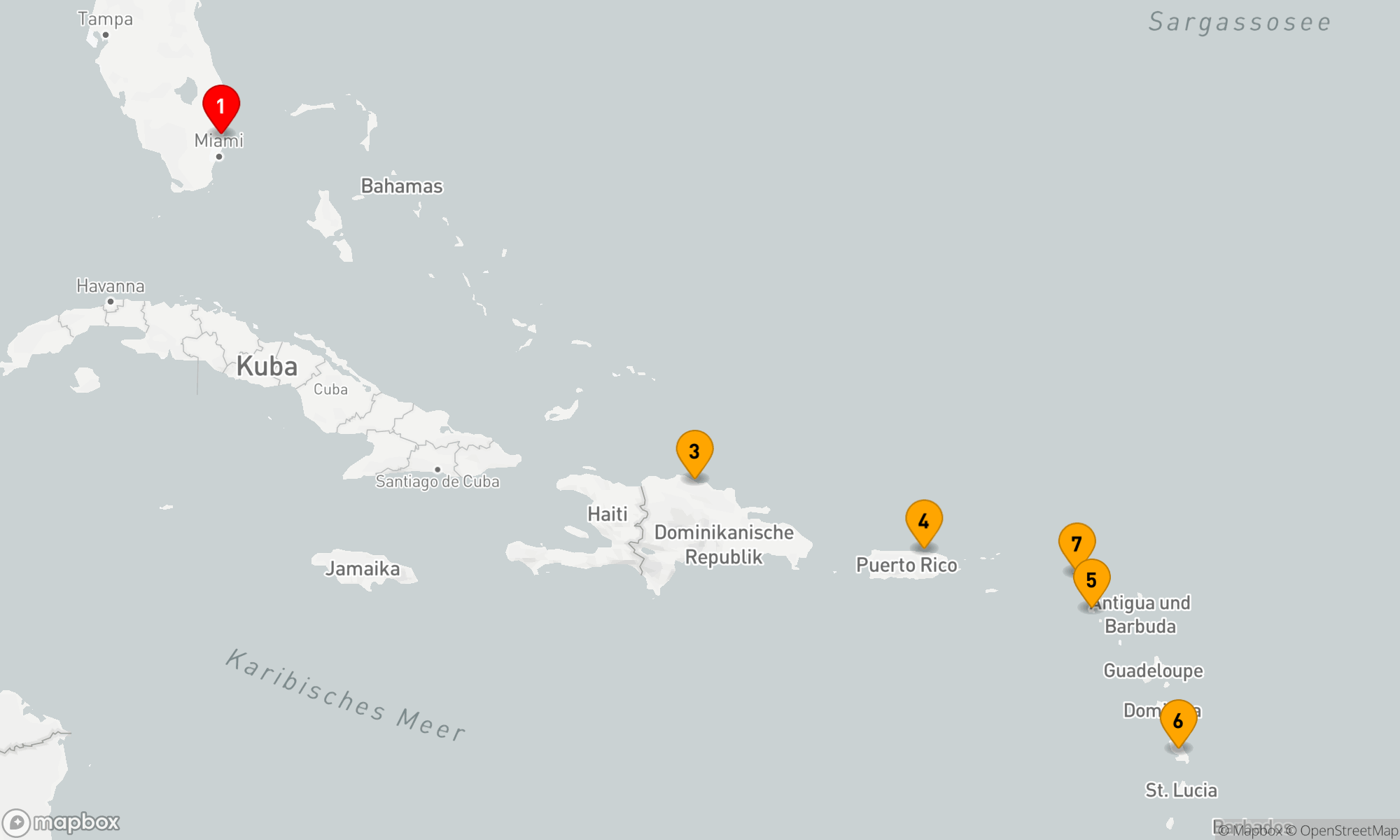 Route 9 Nächte - Südliche Karibik mit Martinique