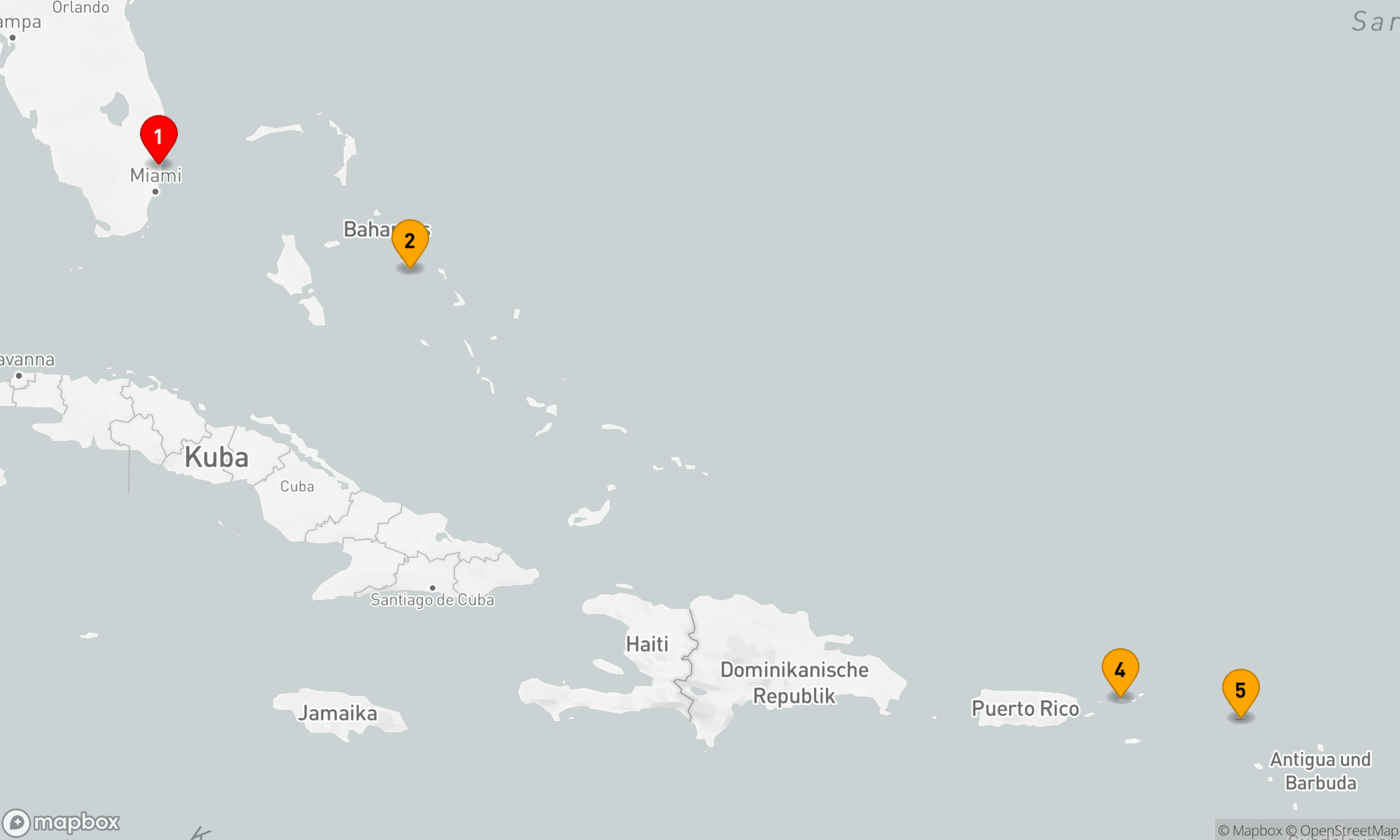 Route 7 Nächte - Östliche Karibik mit St. Thomas