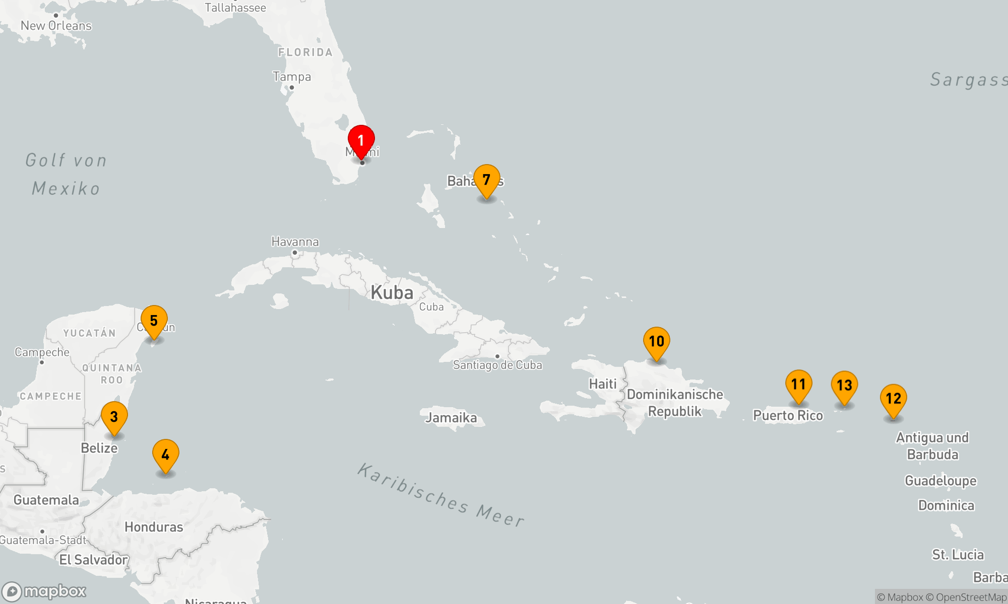 Route 15 Nächte - Ost-/Westkaribik Abenteurer Urlaub