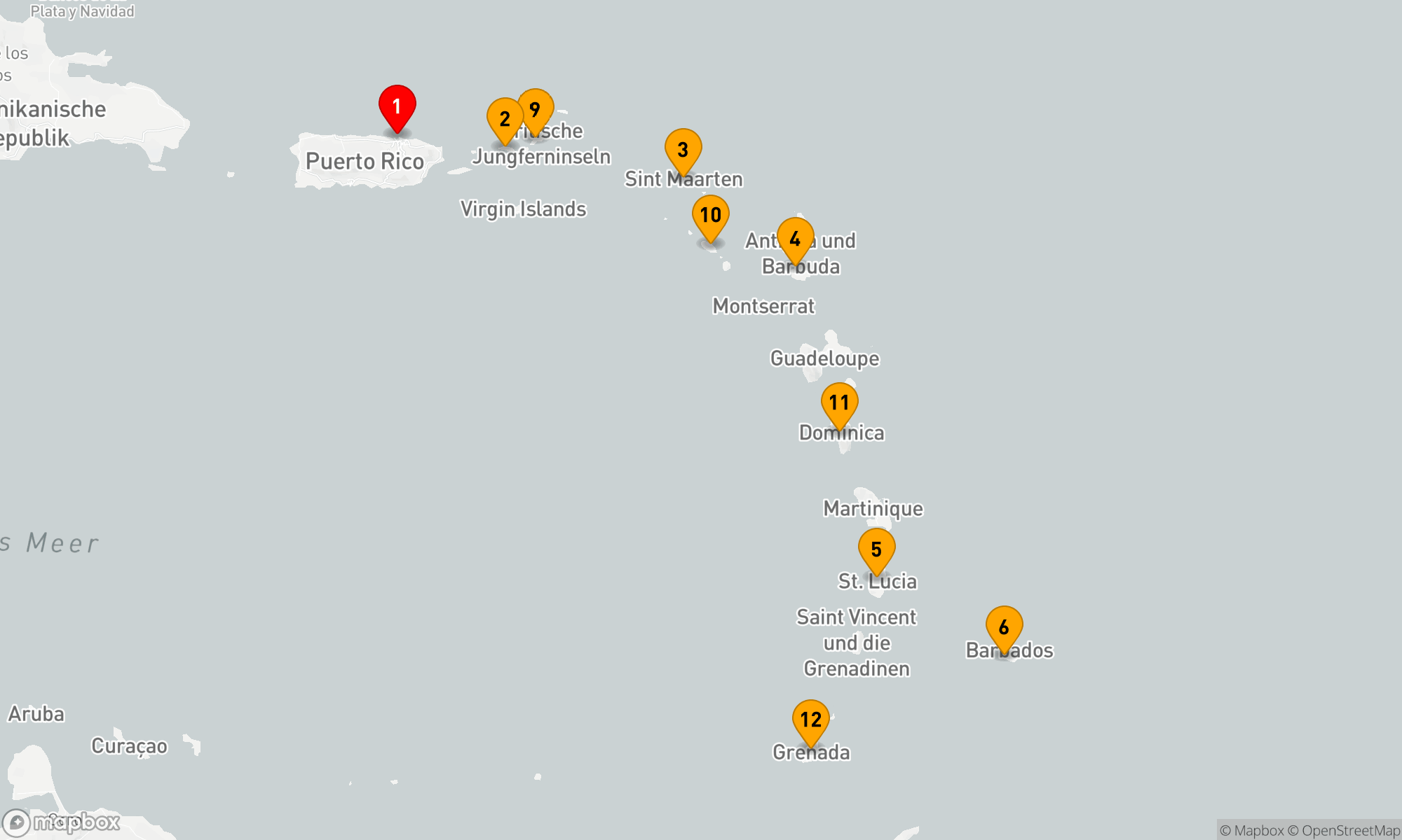 Route 14 Nächte - Südliche Karibik Abenteurer Urlaub