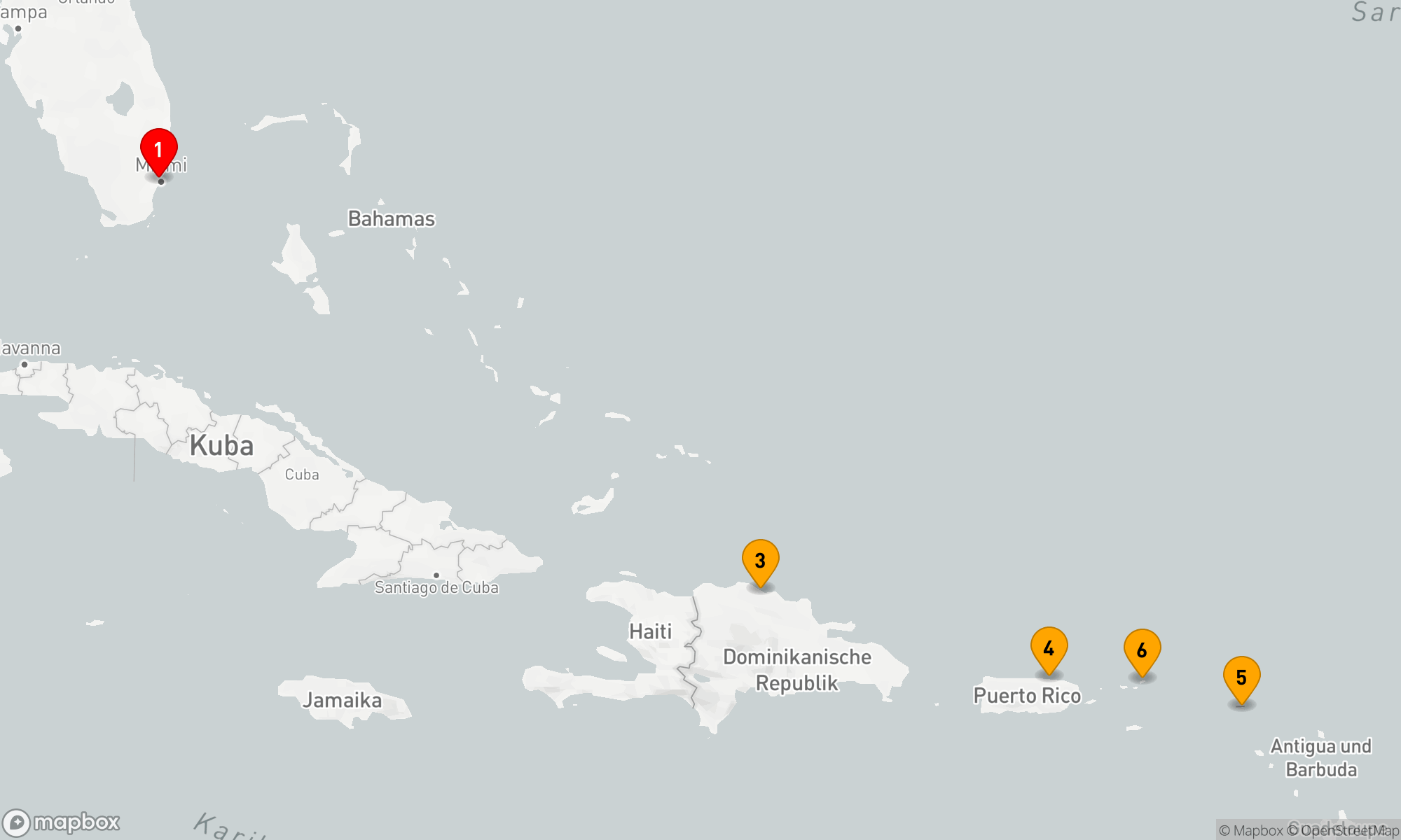 Route 8 Nächte - Östliche Karibik mit Tortola Urlaub