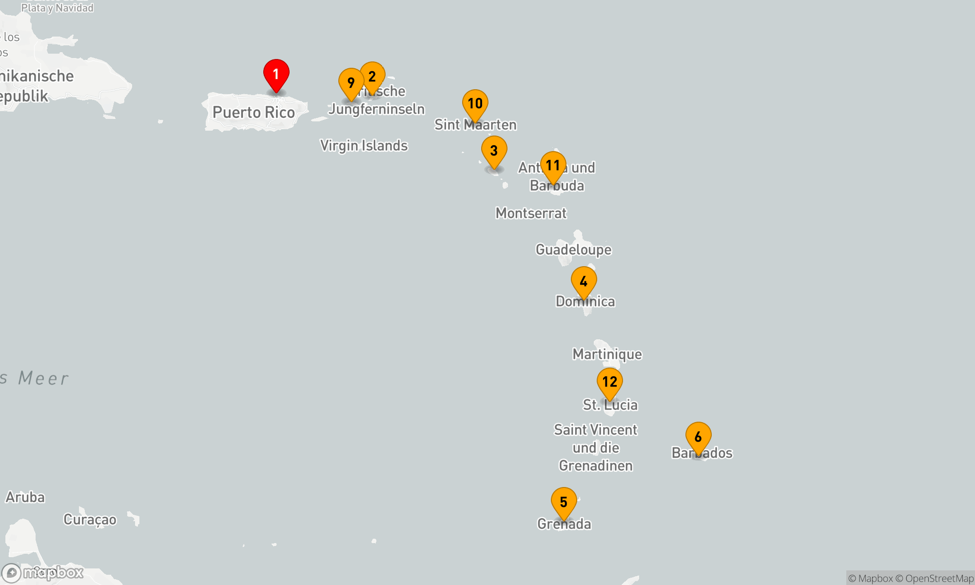 Route 14 Nächte - Südliche Karibik Abenteurer Urlaub