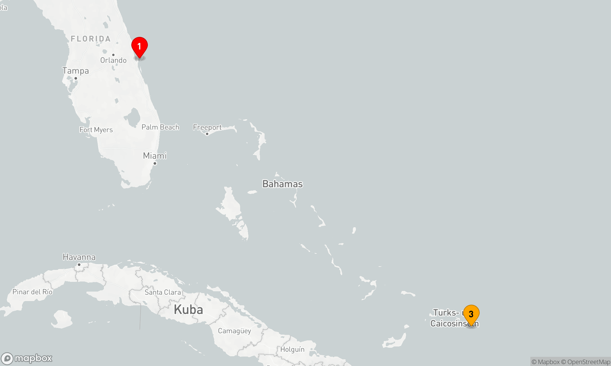 Route 4 Nächte - Turks & Caicos Kurzurlaub