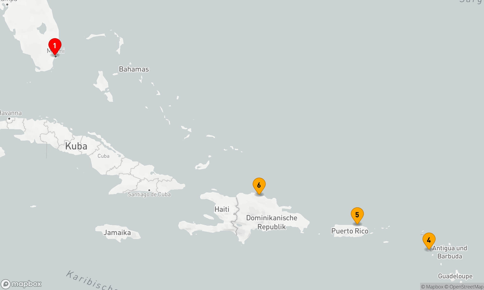 Route 7 Nächte - Östliche Karibik mit St. Kitts