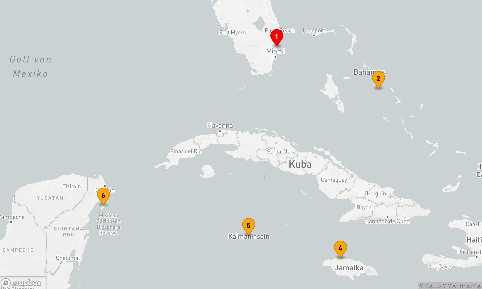 Route 7 Nächte - Westliche Karibik mit Grand Cayman