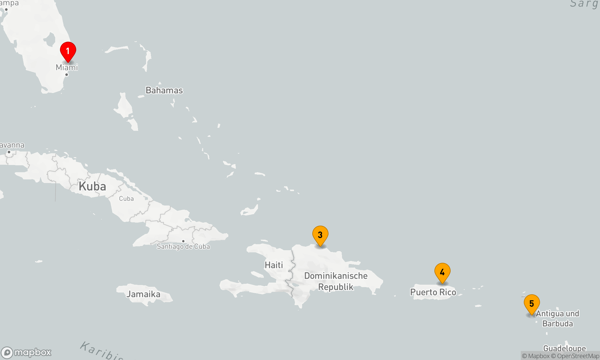 Route 7 Nächte - Östliche Karibik mit St. Kitts