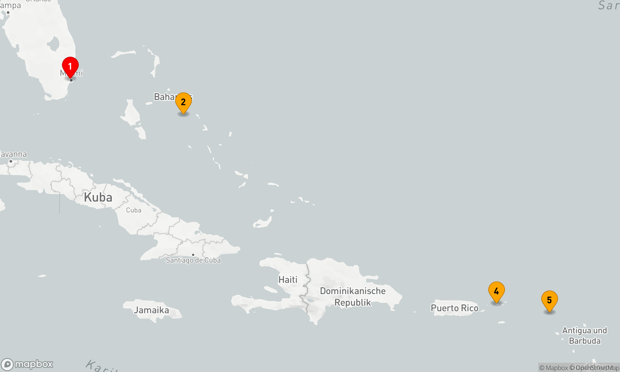 Route 7 Nächte - Östliche Karibik mit St. Thomas