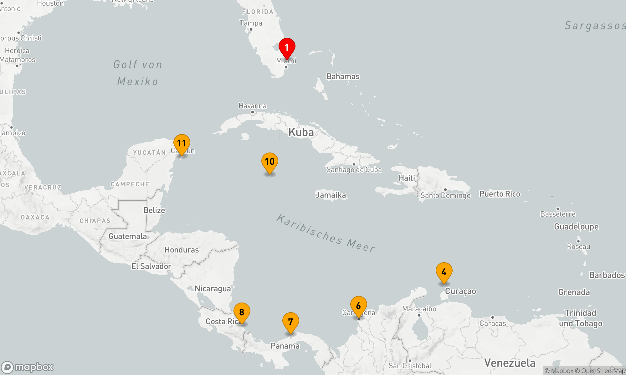Route 12 Nächte - Südliche Karibik mit Panama
