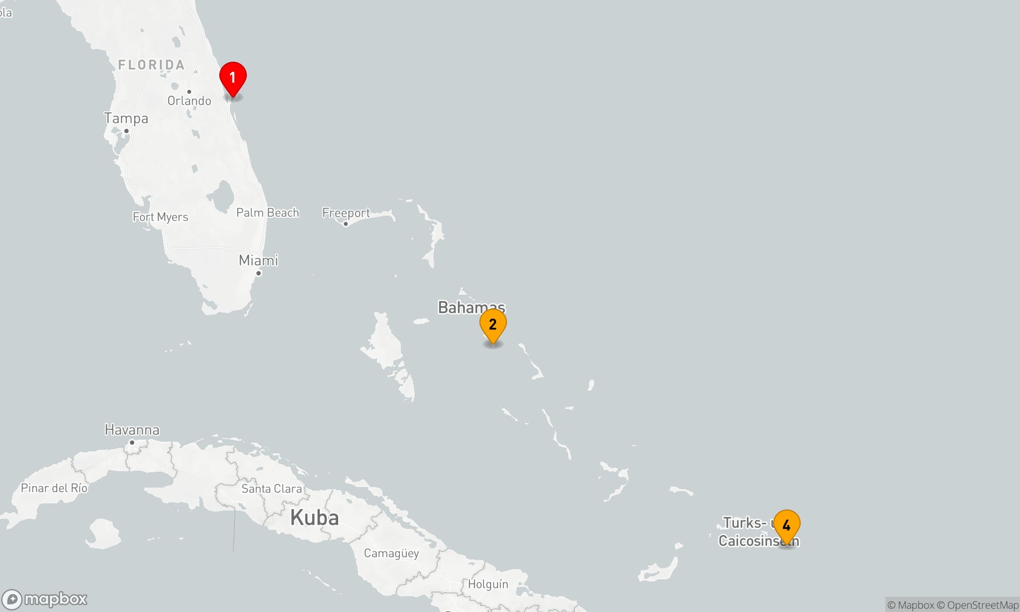 Route 5 Nächte - Karibik Kurzurlaub mit Grand Turk