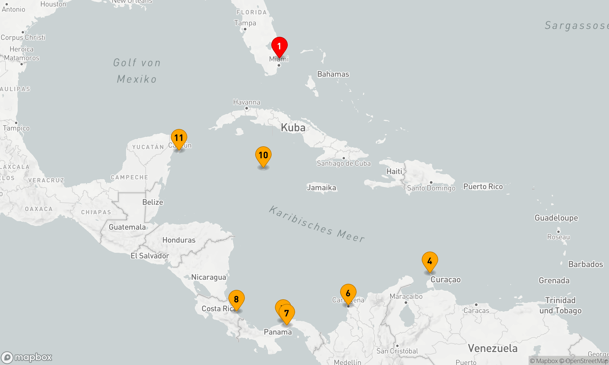 Route 12 Nächte - Panamakanal mit Costa Rica & Karibik