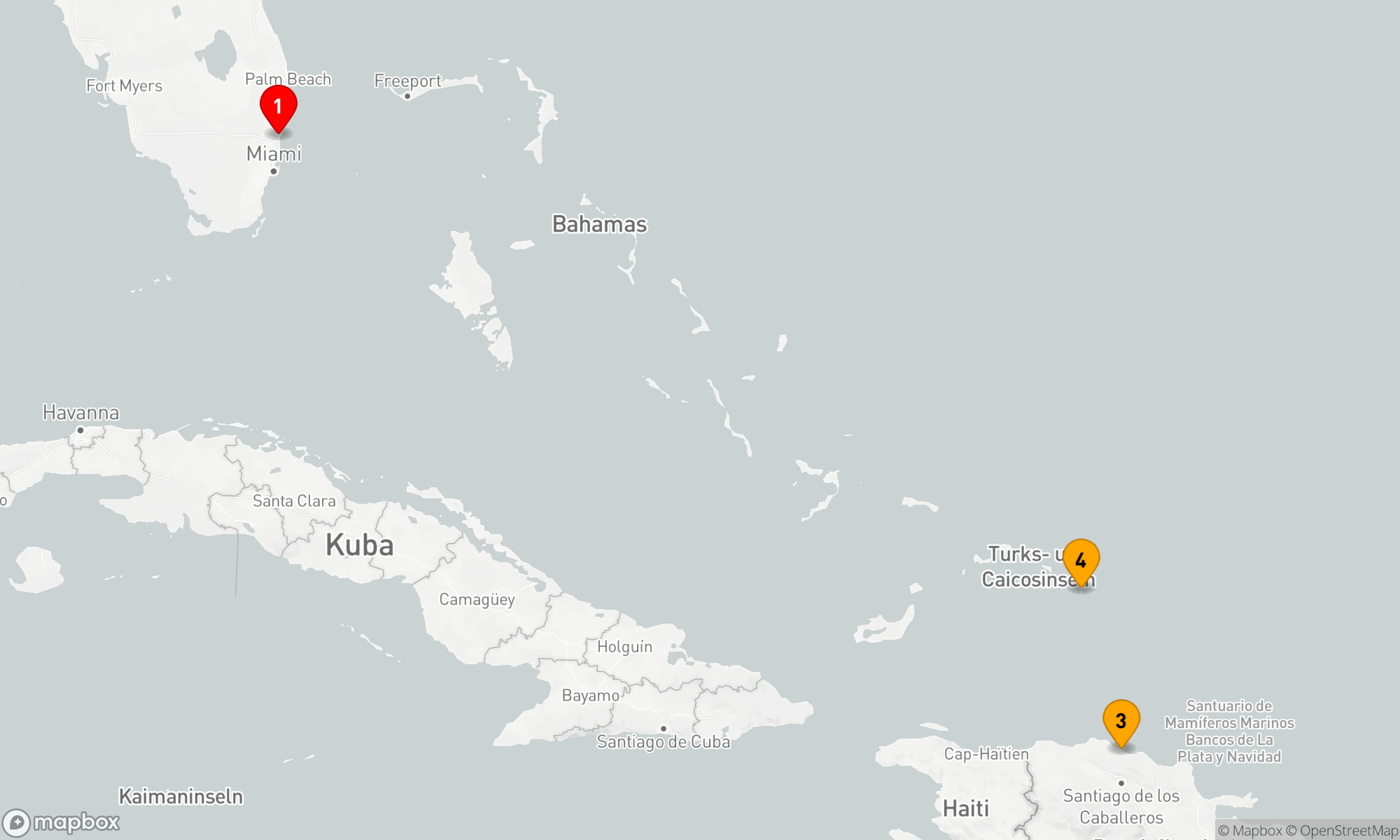 Route 5 Nächte - Karibik Kurzurlaub mit Grand Turk