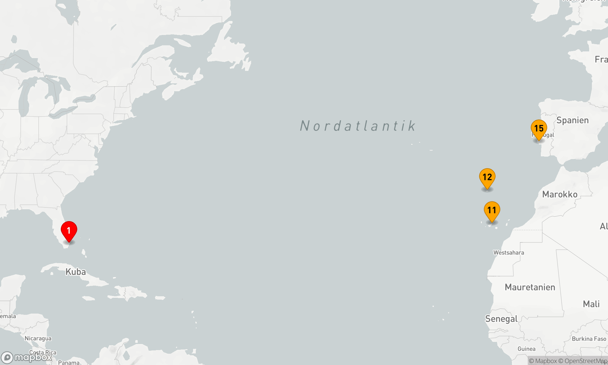 Route 14 Nächte - Von Miami nach Lissabon: Atlantische Eleganz