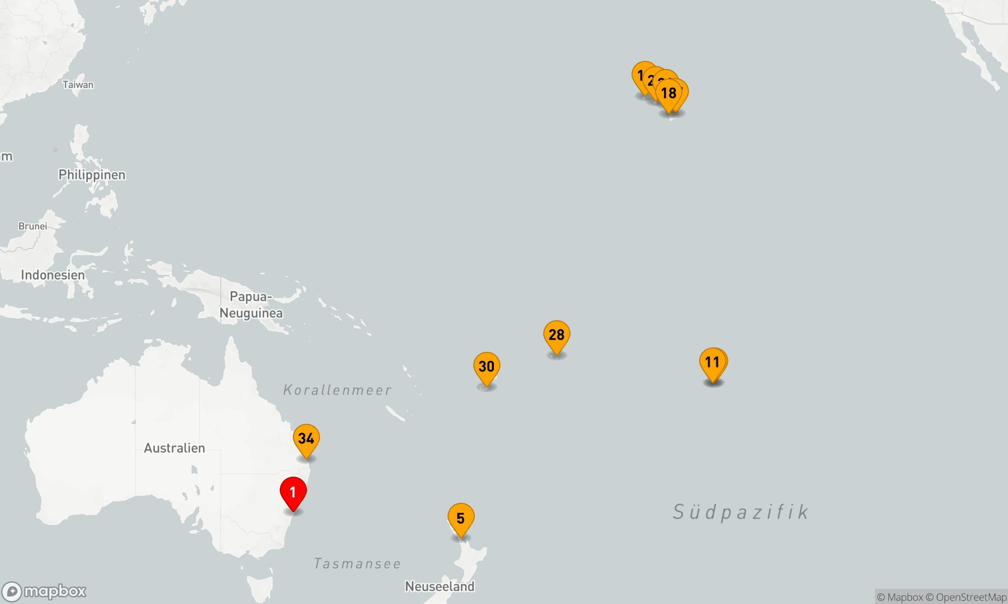 Route 35 Nächte - Tahiti,  Hawaii & Südpazifik