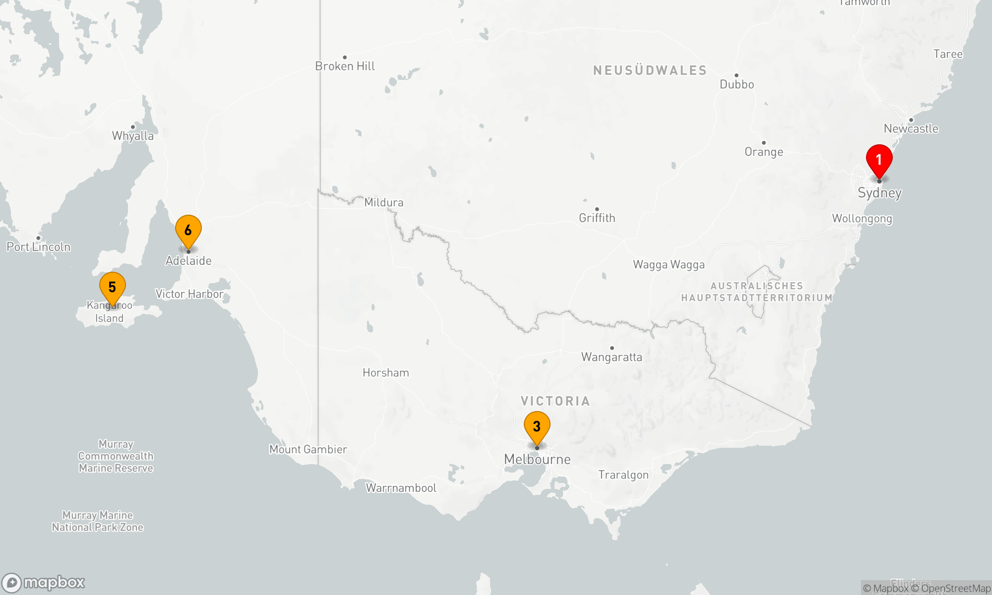 Route 5 Nächte - Südaustralien Seacation