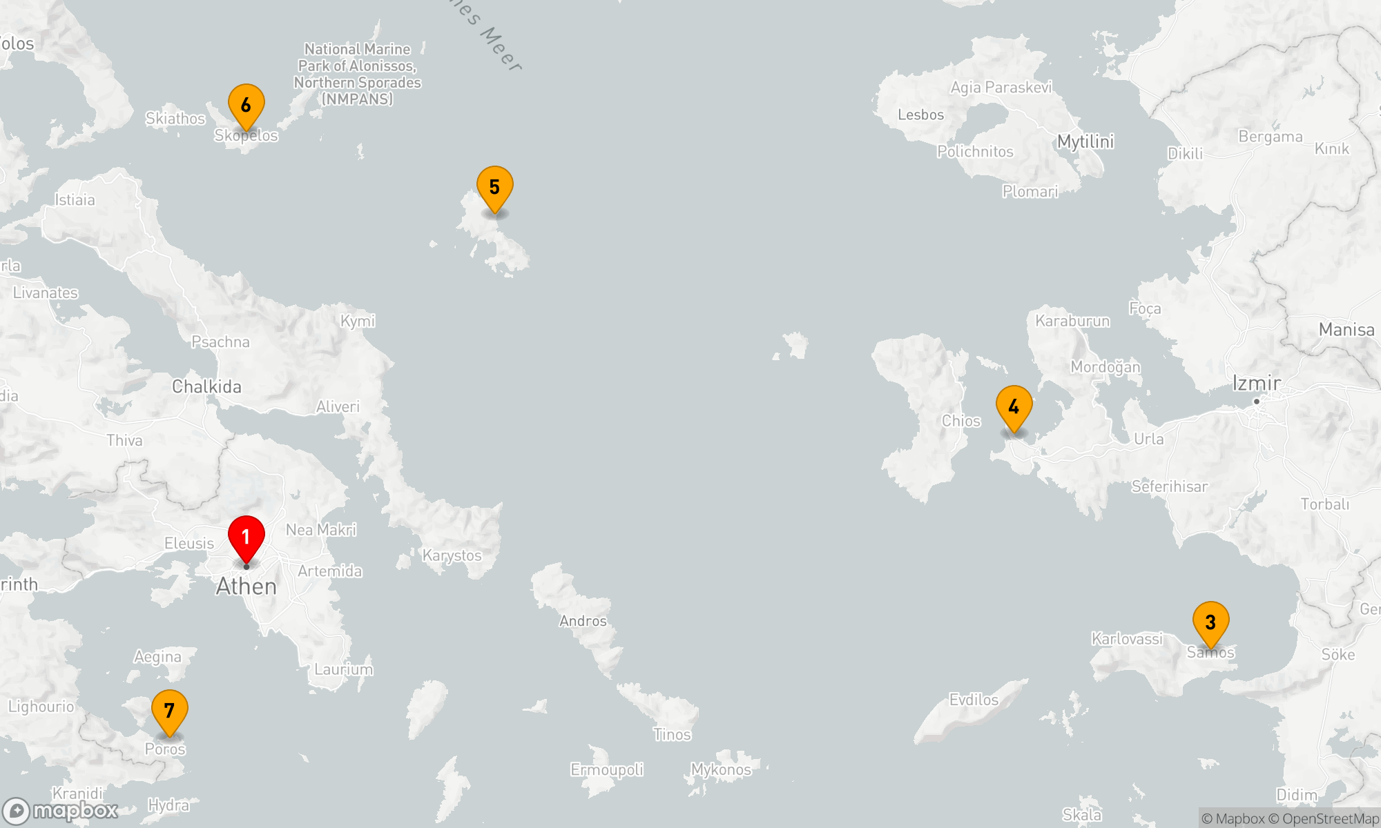 Route 7 Nächte - Juwelen der Ägäis