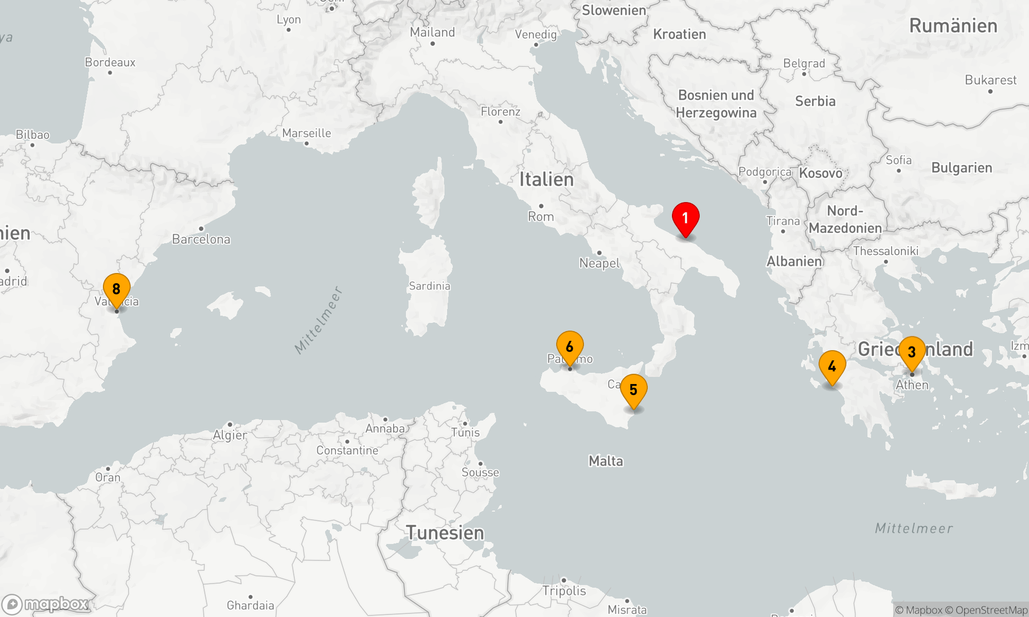 Route 7 Nächte - Mediterrane Entdeckungsreise
