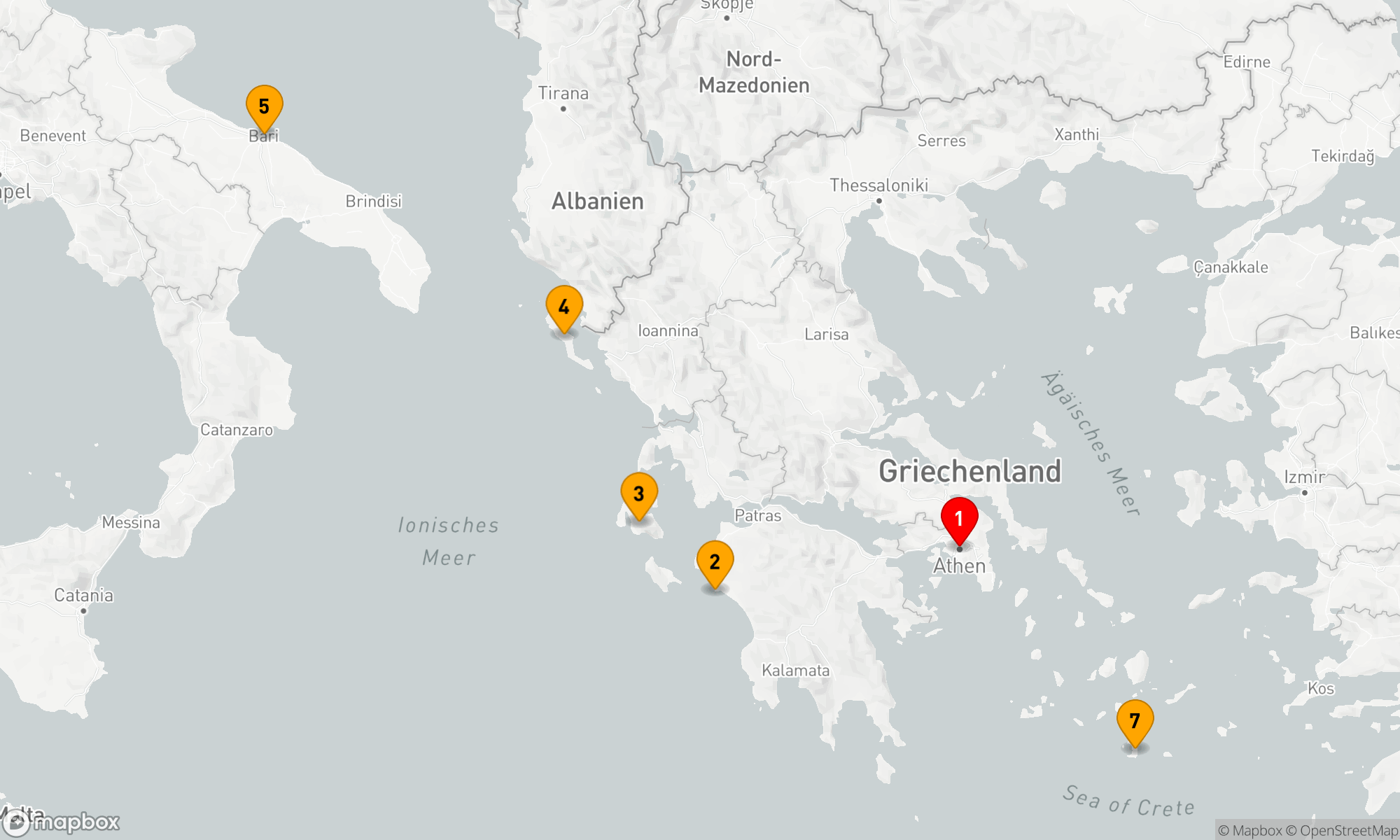 Route 7 Nächte - Inselzauber und Kultur im östlichen Mittelmeer