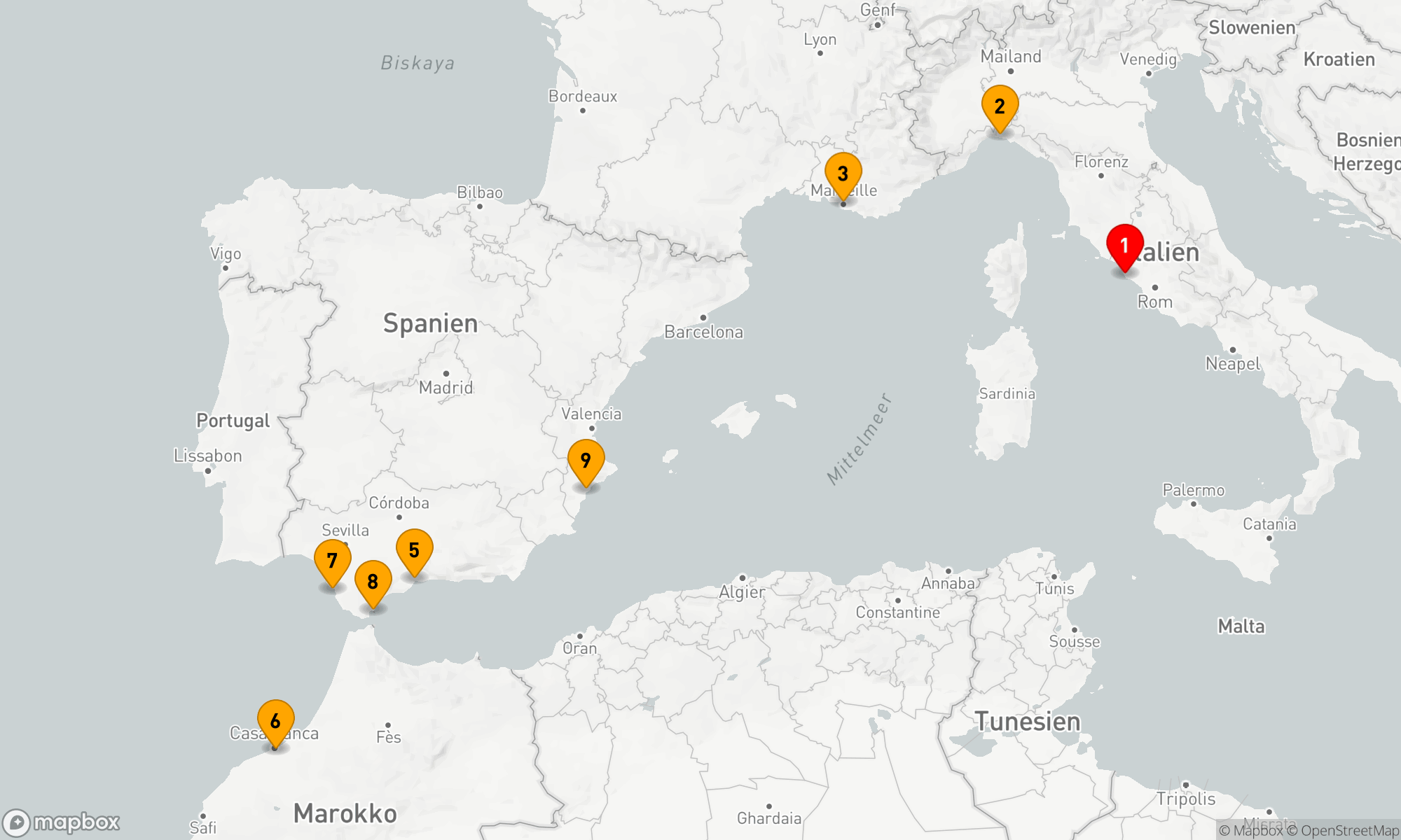 Route 10 Nächte - Mediterrane Entdeckungsreise