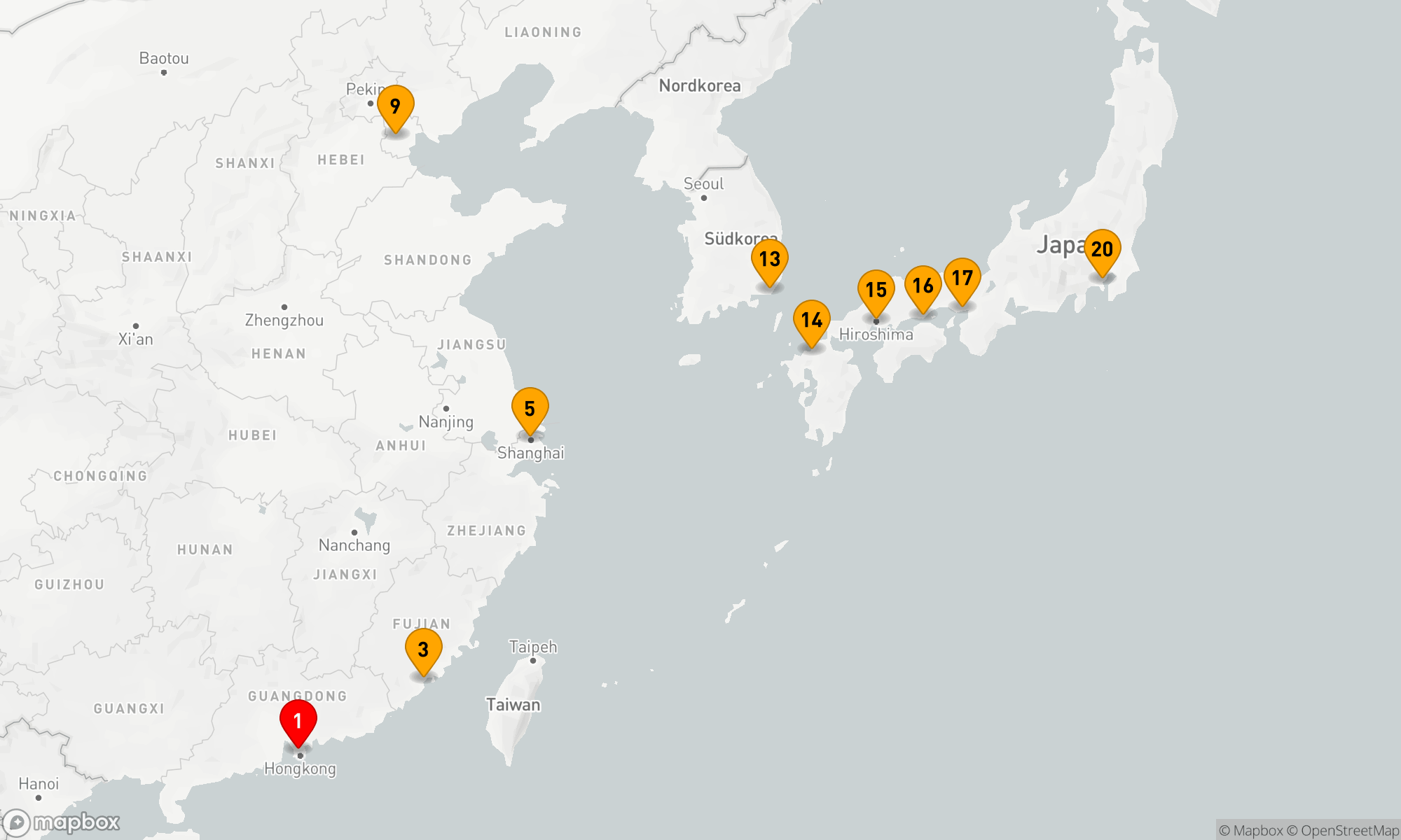Route 19 Nächte - Ostasien pur – zwischen Zen und Zeitgeist (EUR2805)