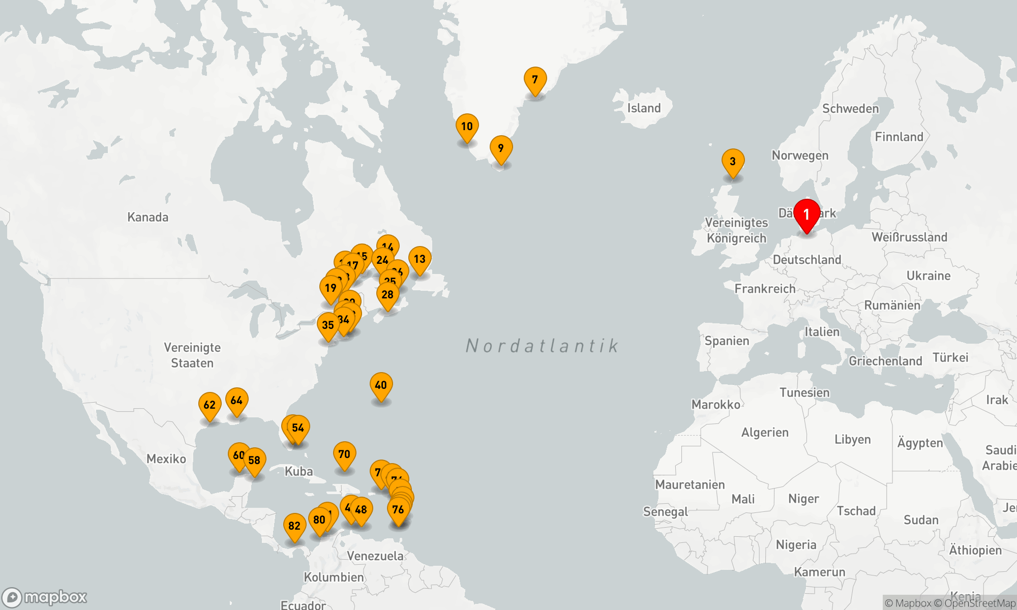 Route 81 Nächte - Inselperlen unter der karibischen Sonne (EUR282125)