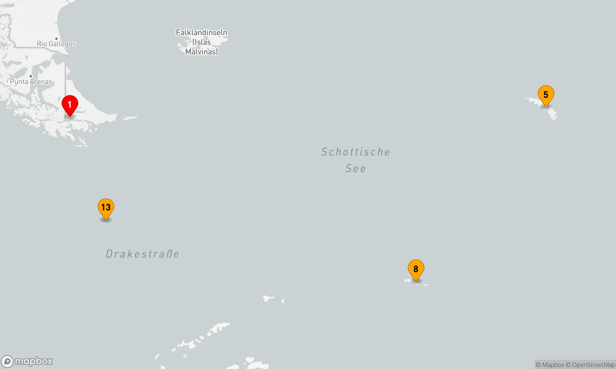 Route 14 Nächte - Expedition Antarktis: Südgeorgien und Antarktische Halbinsel (INS2801)