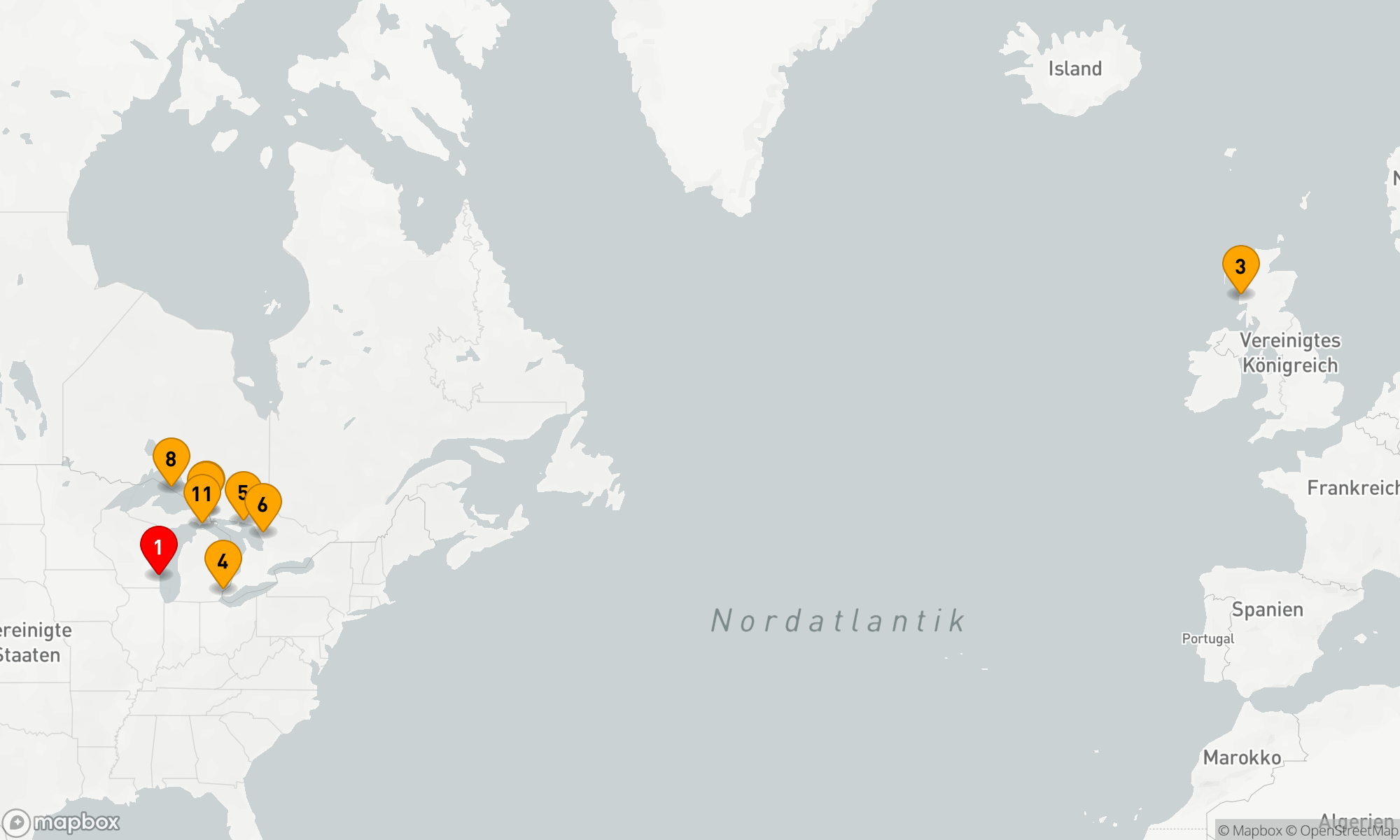 Route 12 Nächte - Great Lakes: Tiefes Blau in endloser Weite (INS2810)