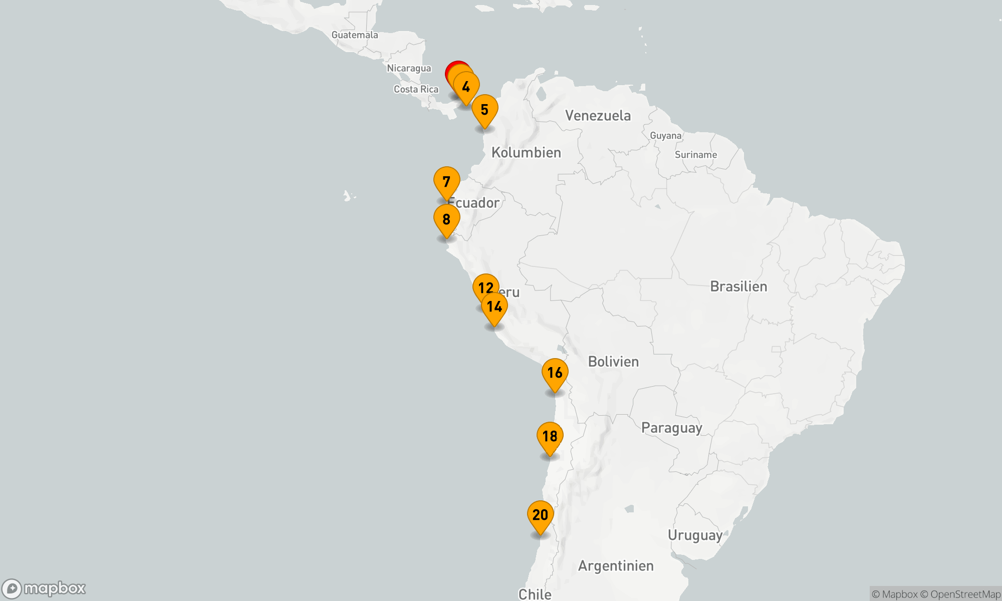 Route 19 Nächte - Expedition Südamerika mit Panamakanal: Auf Tuchfühlung mit der üppigen Natur (INS2819)