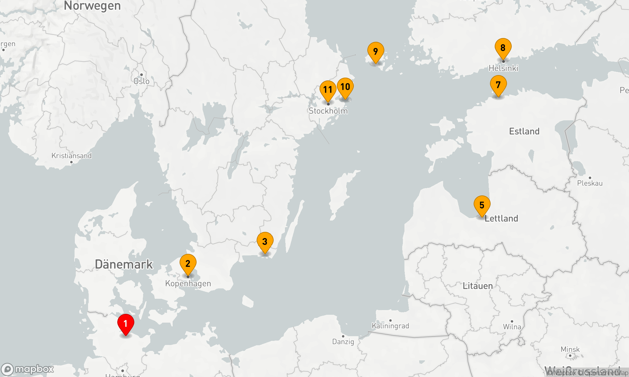 Route 10 Nächte - Ostsee mit Aland-Inseln: Das Gold der Ostsee in tausendfacher Gestalt (NAT2823)
