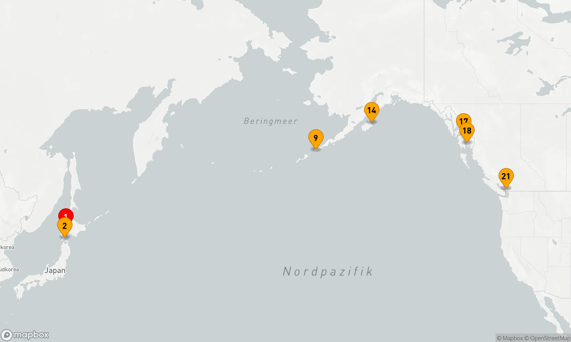Route 20 Nächte - Hokkaido,  Aleuten und Alaskas Inside Passage: Kraftvolle Ursprünglichkeit (SPI2810)