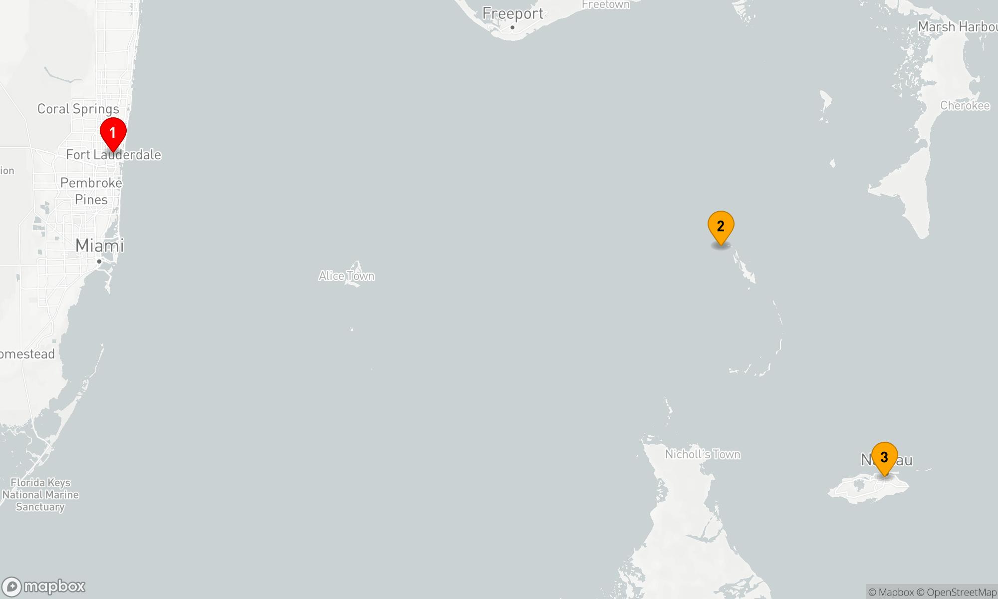 Route 3 Nächte - PERFEKTER TAG COCOCAY & BAHAMAS