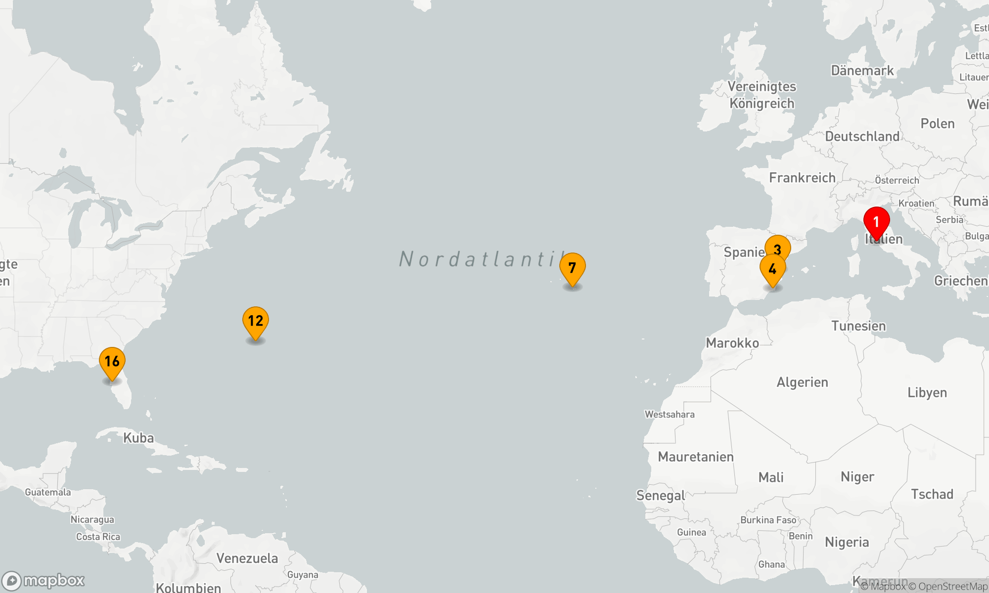 Route 15 Nächte - SPANIEN & PORTUGAL TRANSATLANTIK