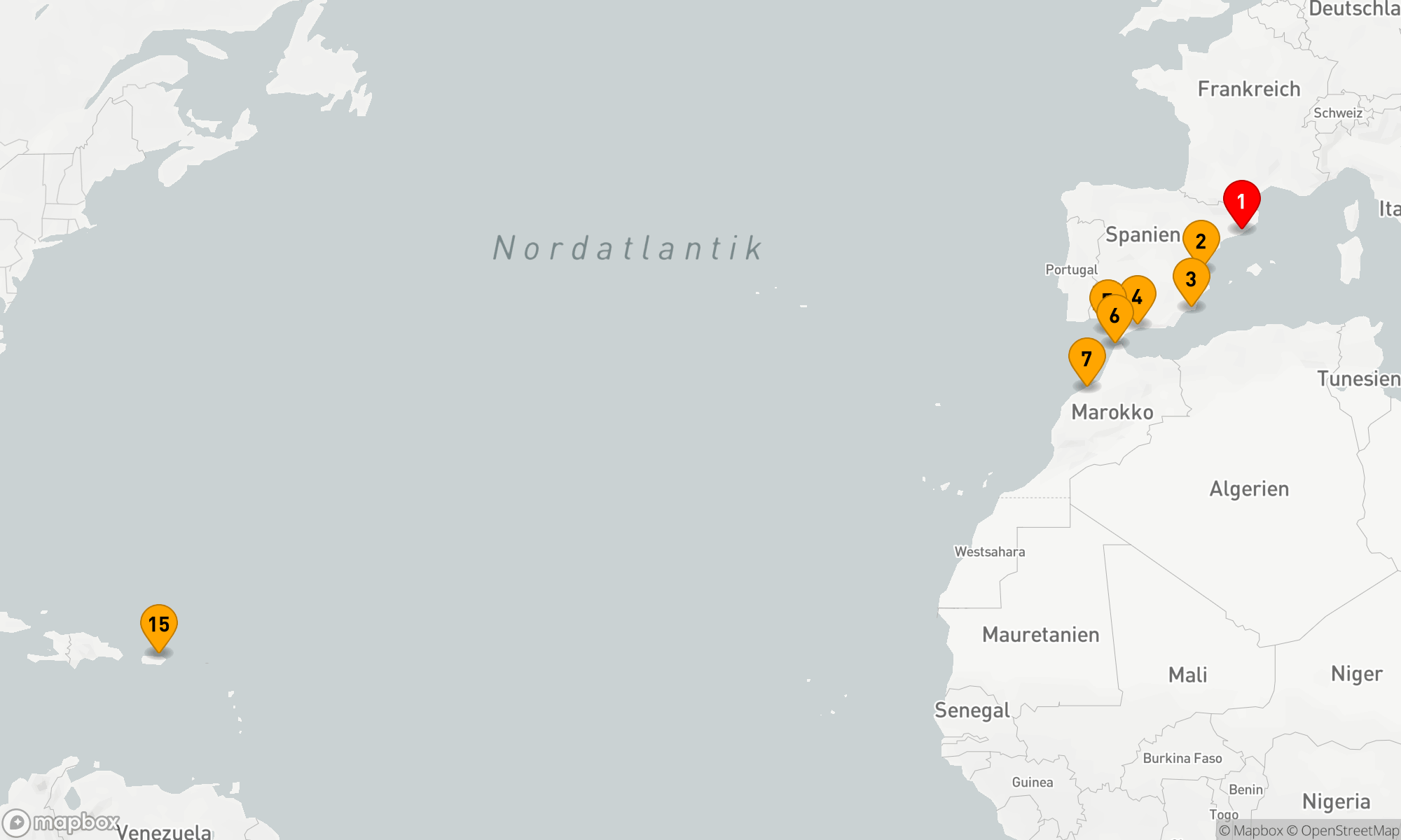 Route 14 Nächte - SPANIEN & MAROKKO TRANSATLANTISCH