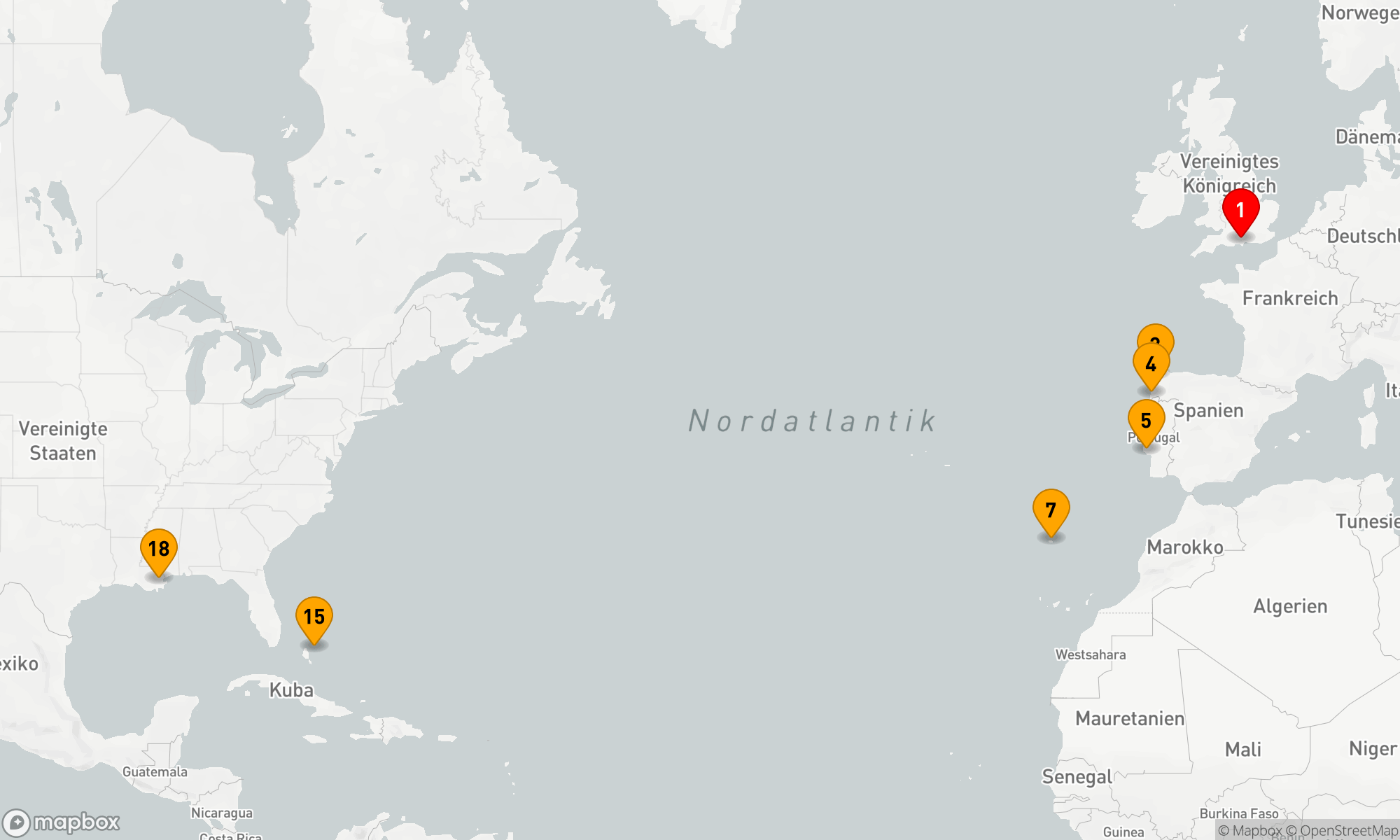 Route 17 Nächte - SPANIEN & PORTUGAL TRANSATLANTIK