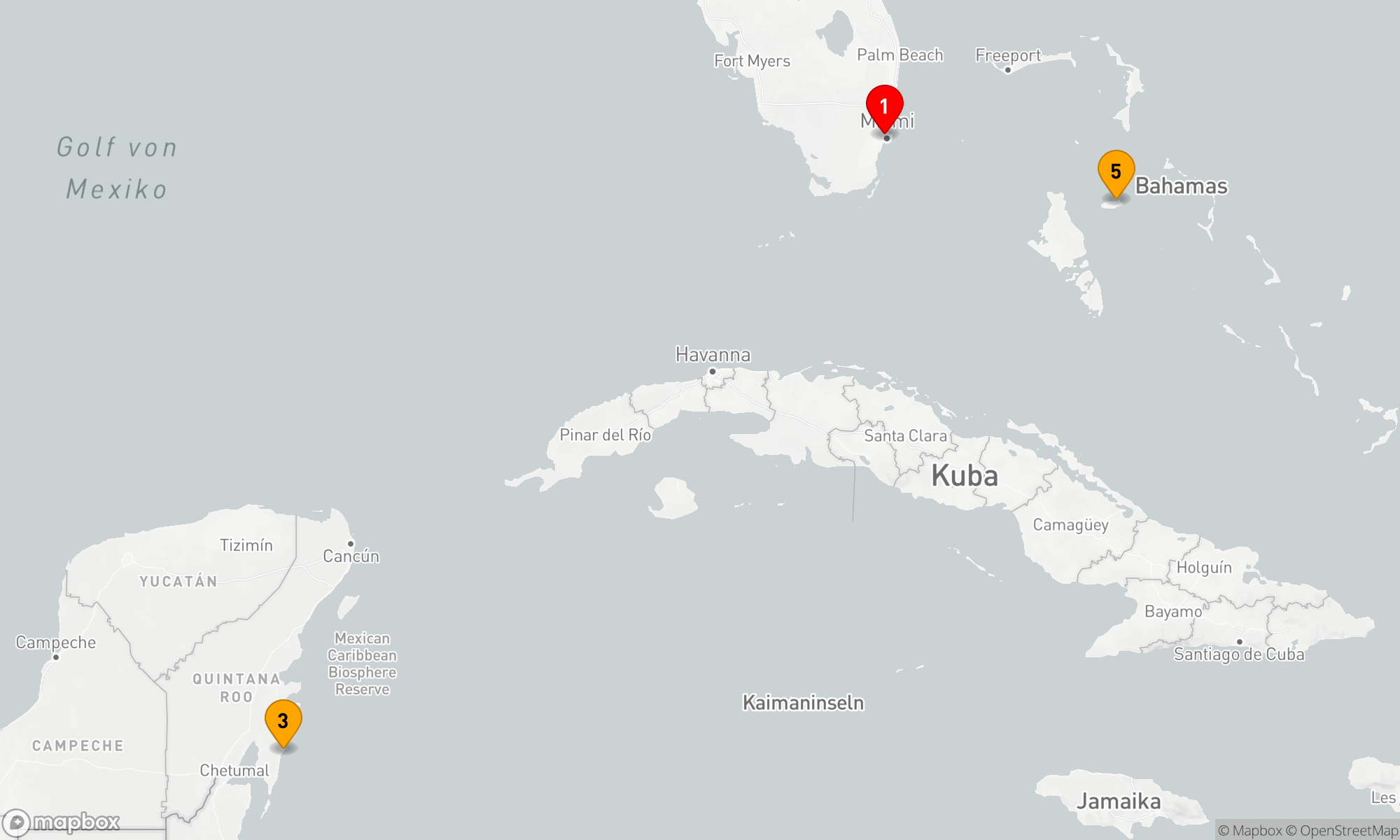Route 5 Nächte - WESTKARIBIK-URLAUB