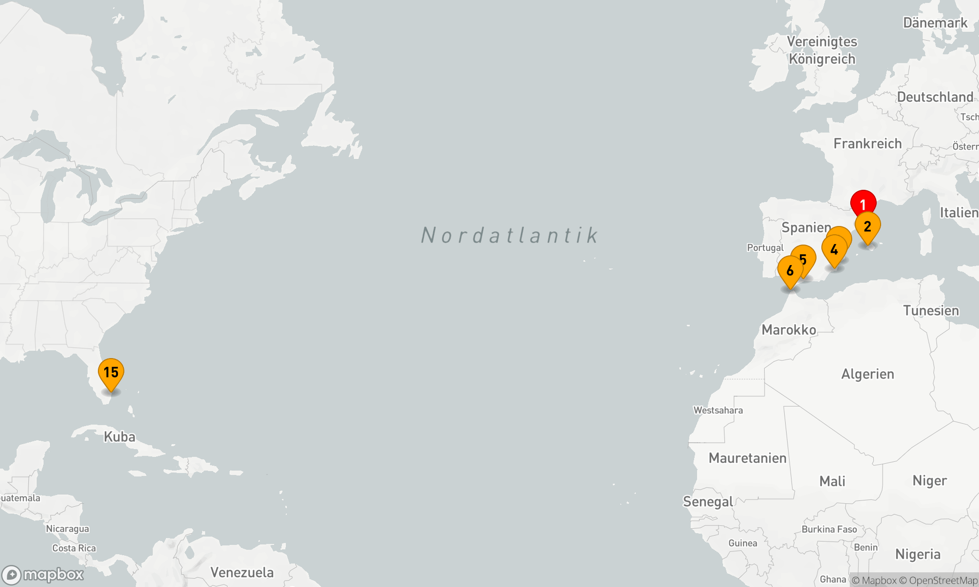 Route 14 Nächte - SPANIEN & MAROKKO TRANSATLANTISCH