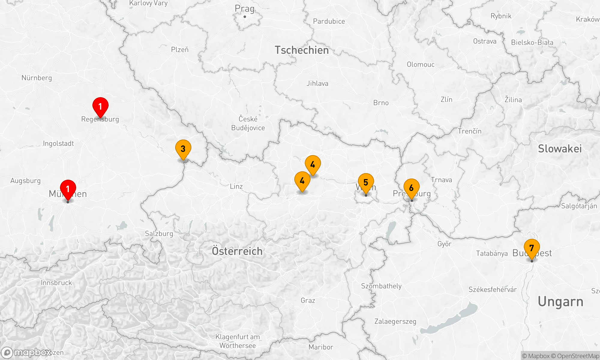 Route 7 Nächte - Juwelen der Donau