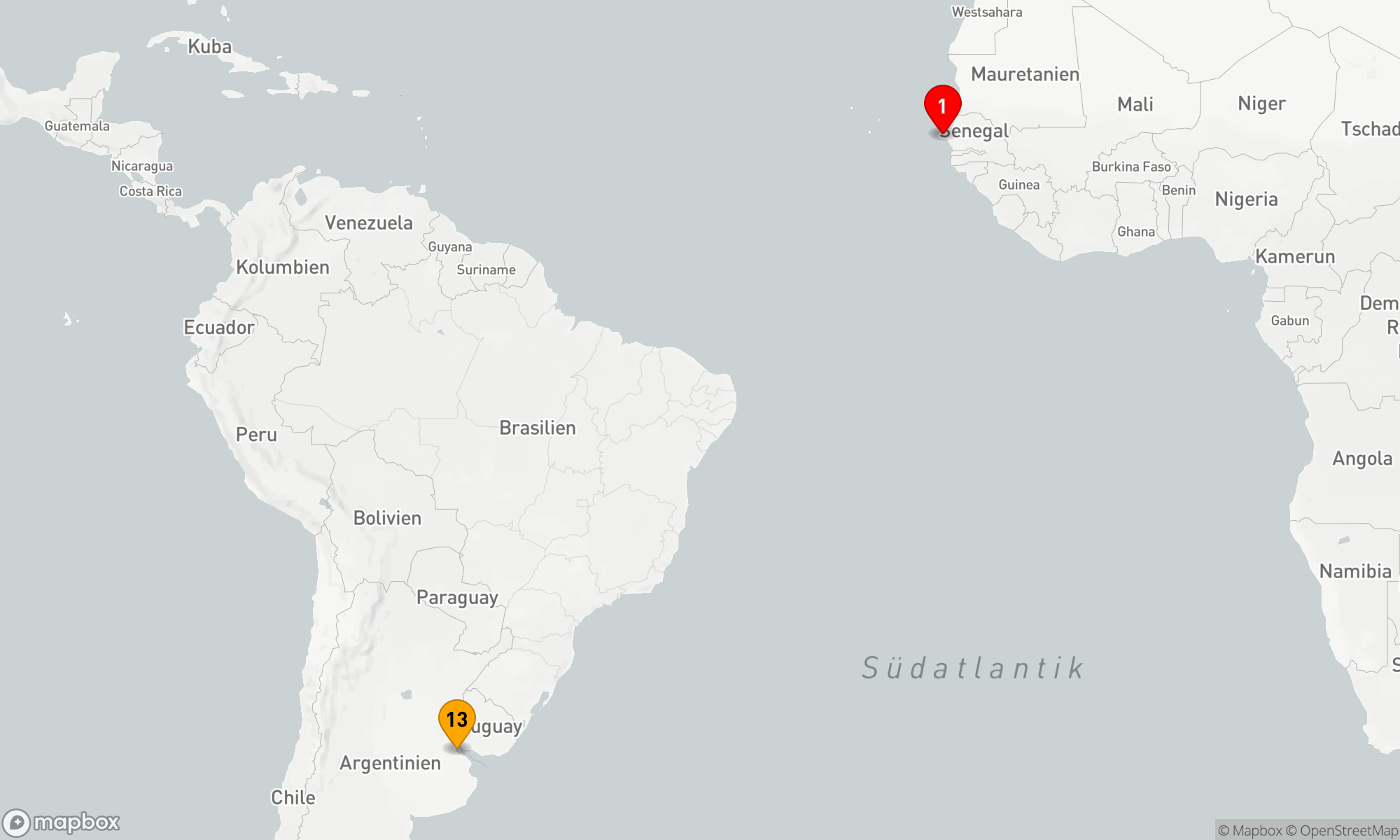 Route 12 Nächte - Wellness-Reise: Von Afrika nach Südamerika