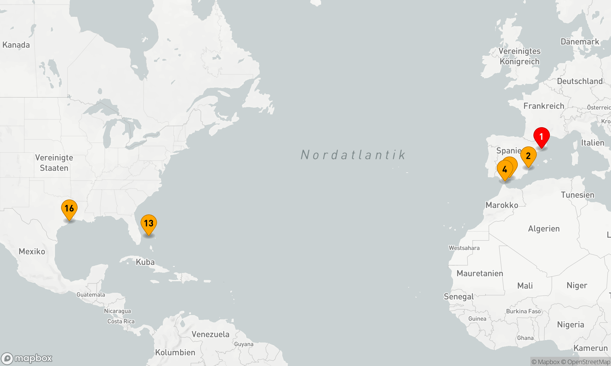 Route 15 Nächte - FAHRTEN - TRANSATLANTISCH