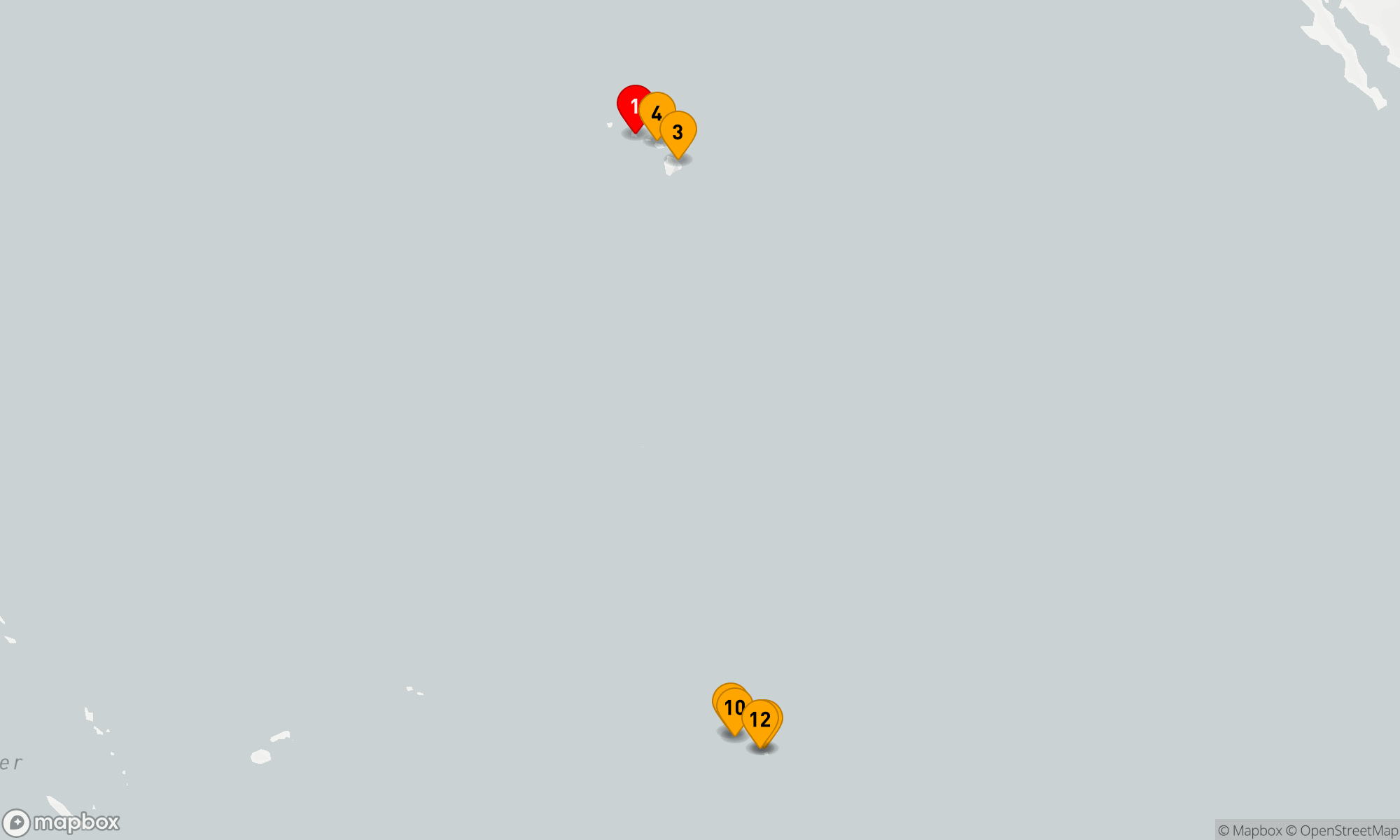 Route 12 Nächte - Paradiesische Inselabenteuer im Pazifik