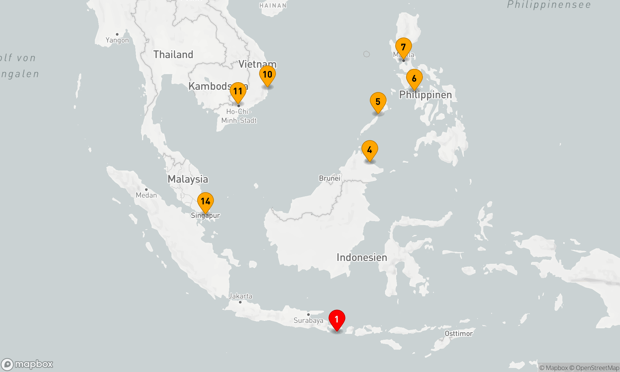 Route 14 Nächte - Inselträume & Metropolen Asiens