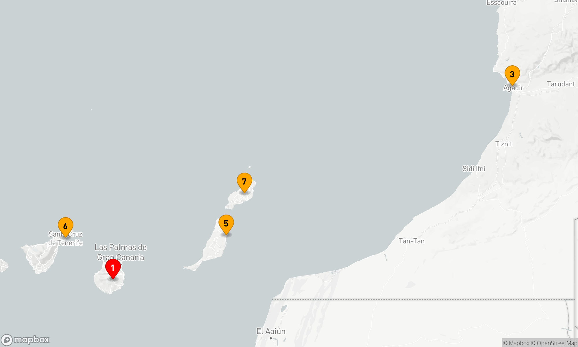 Route 7 Nächte - Festtage Kanaren & Marokko