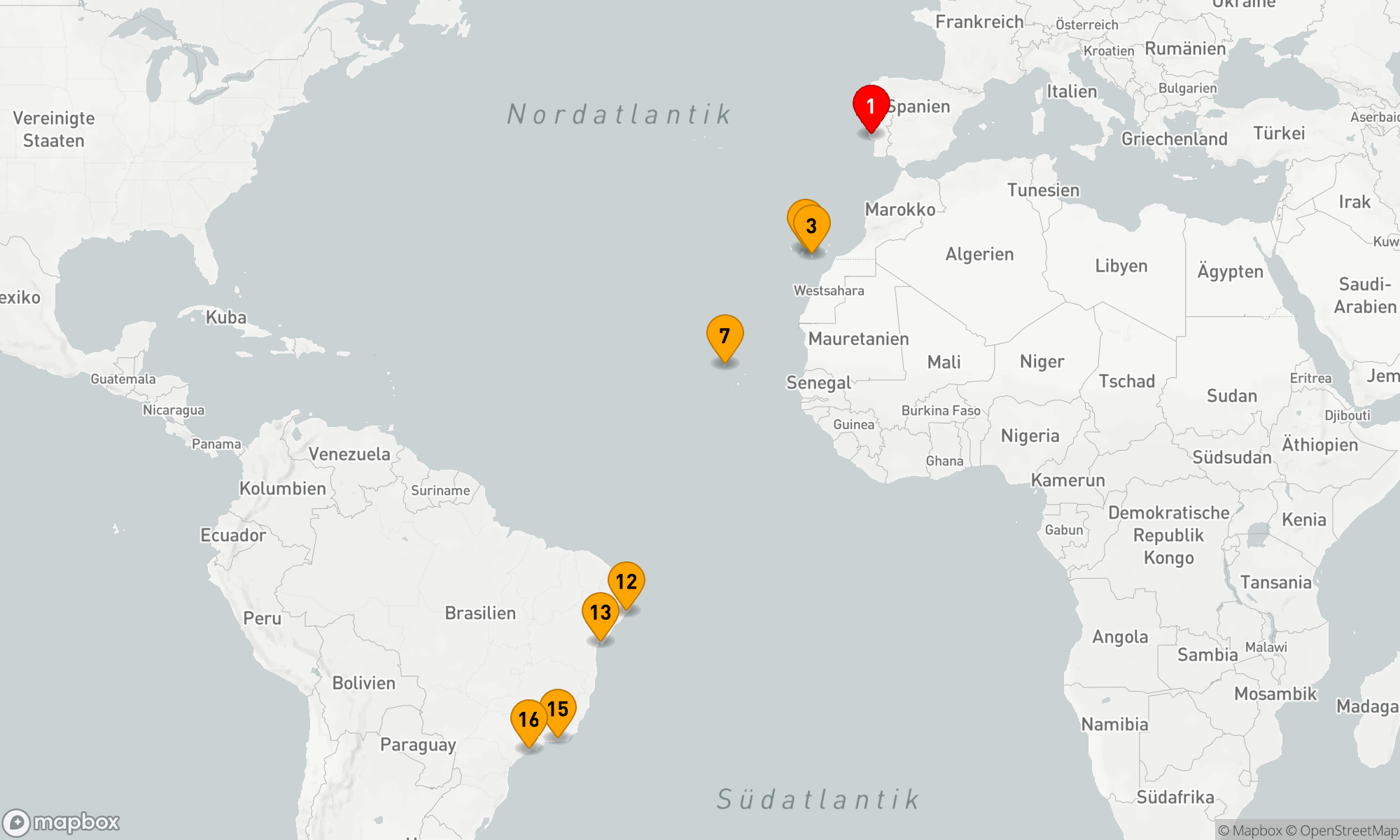 Route 15 Nächte - Von Europa zu den Tropischen Küsten: Ein Atlantisches Abenteuer