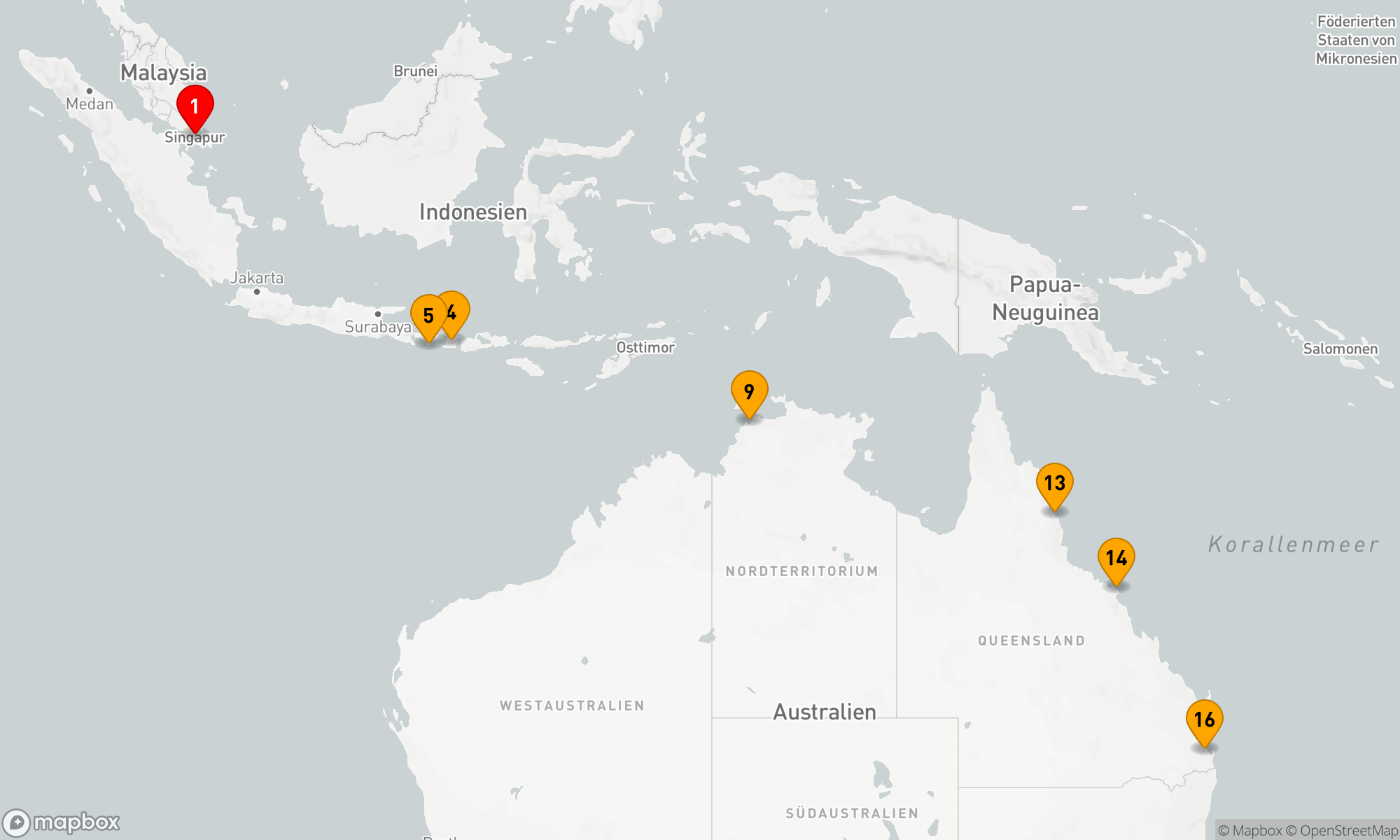 Route 15 Nächte - FAHRTEN - SÜDOSTASIEN