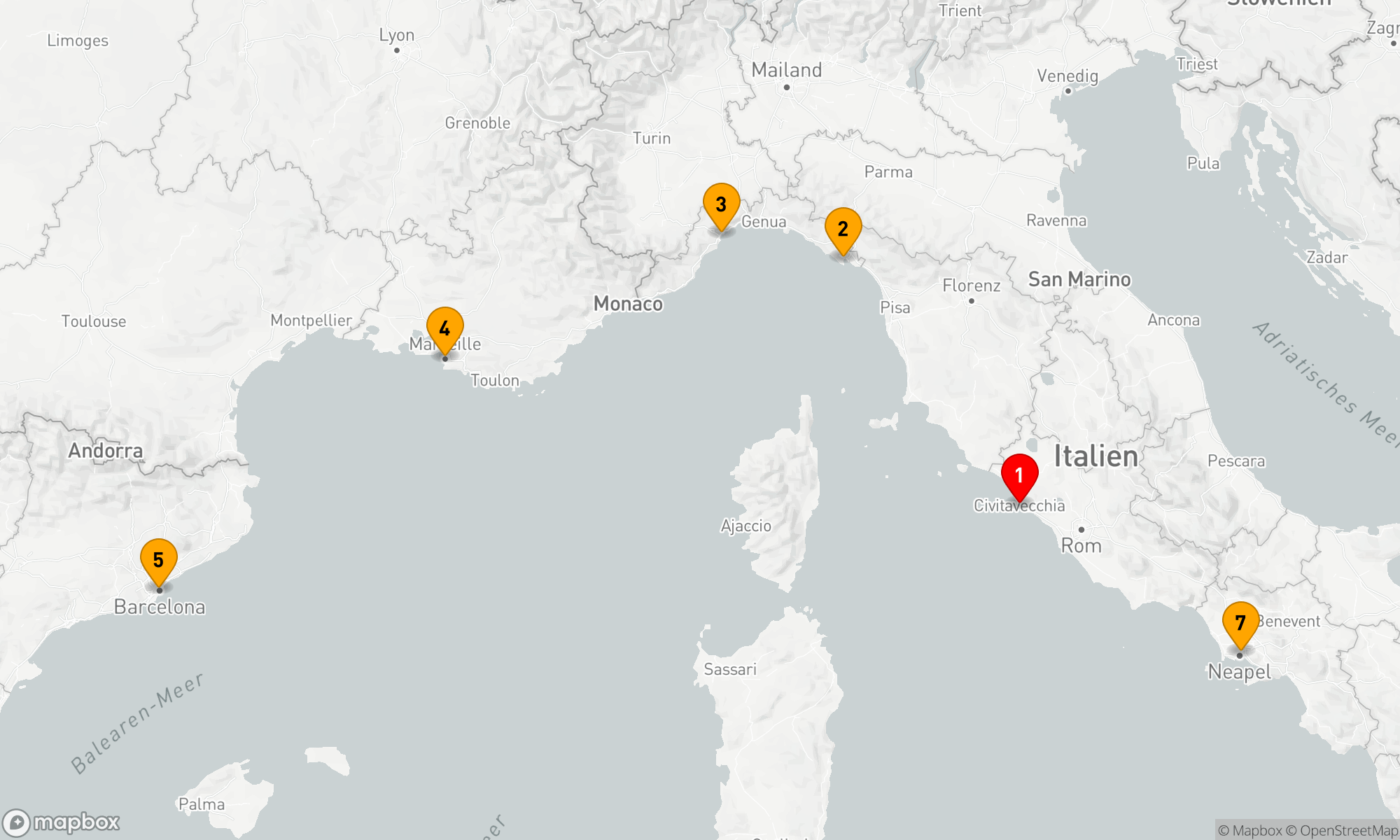 Route 7 Nächte - Mediterrane Entdeckungsreise