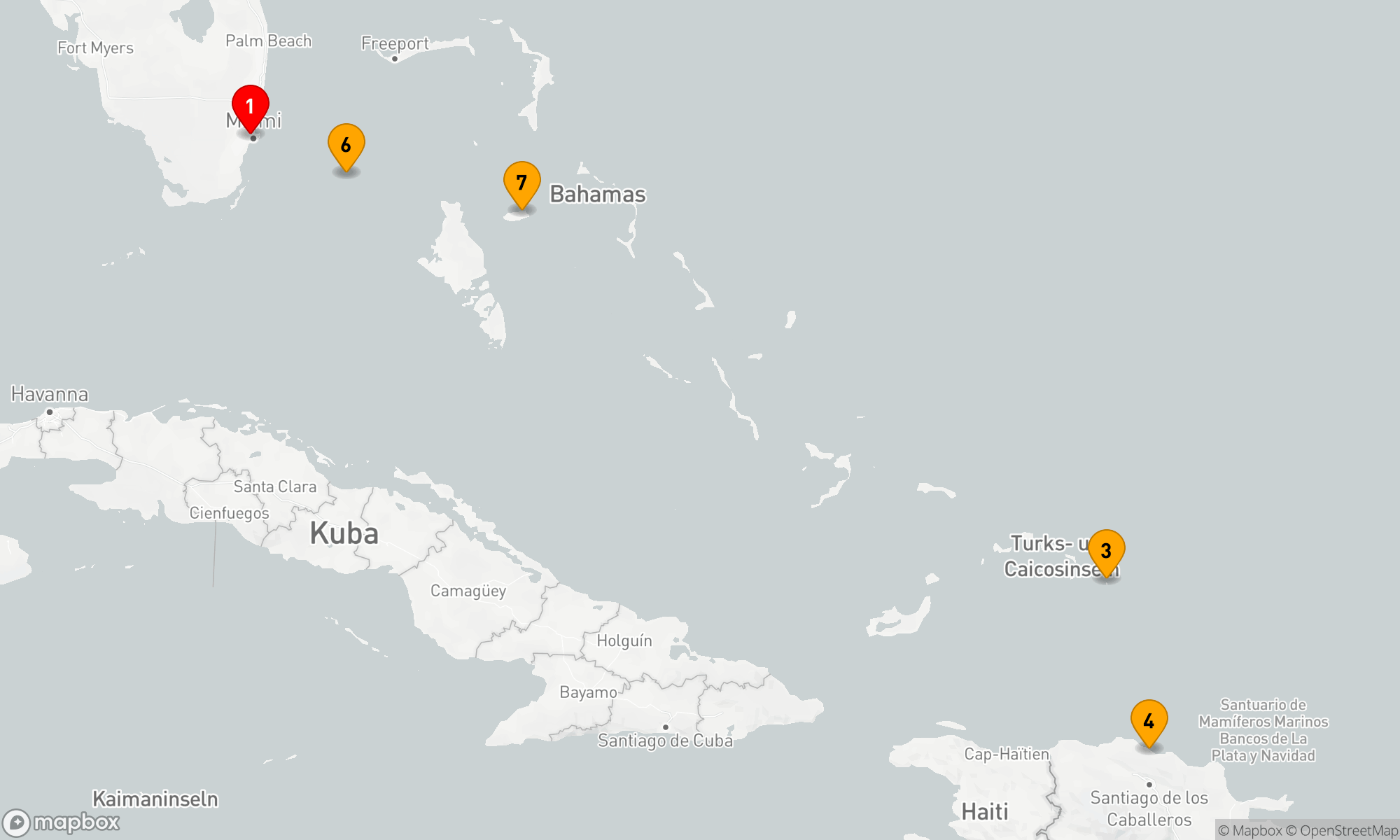 Route 7 Nächte - Karibische Entdeckungsreise ab Miami