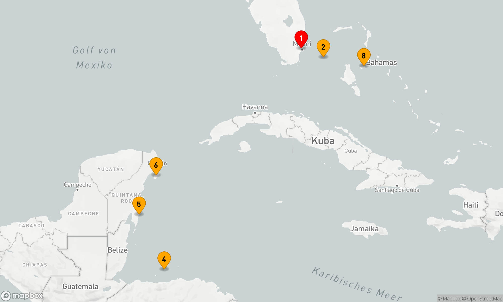 Route 8 Nächte - Karibische Entdeckungsreise