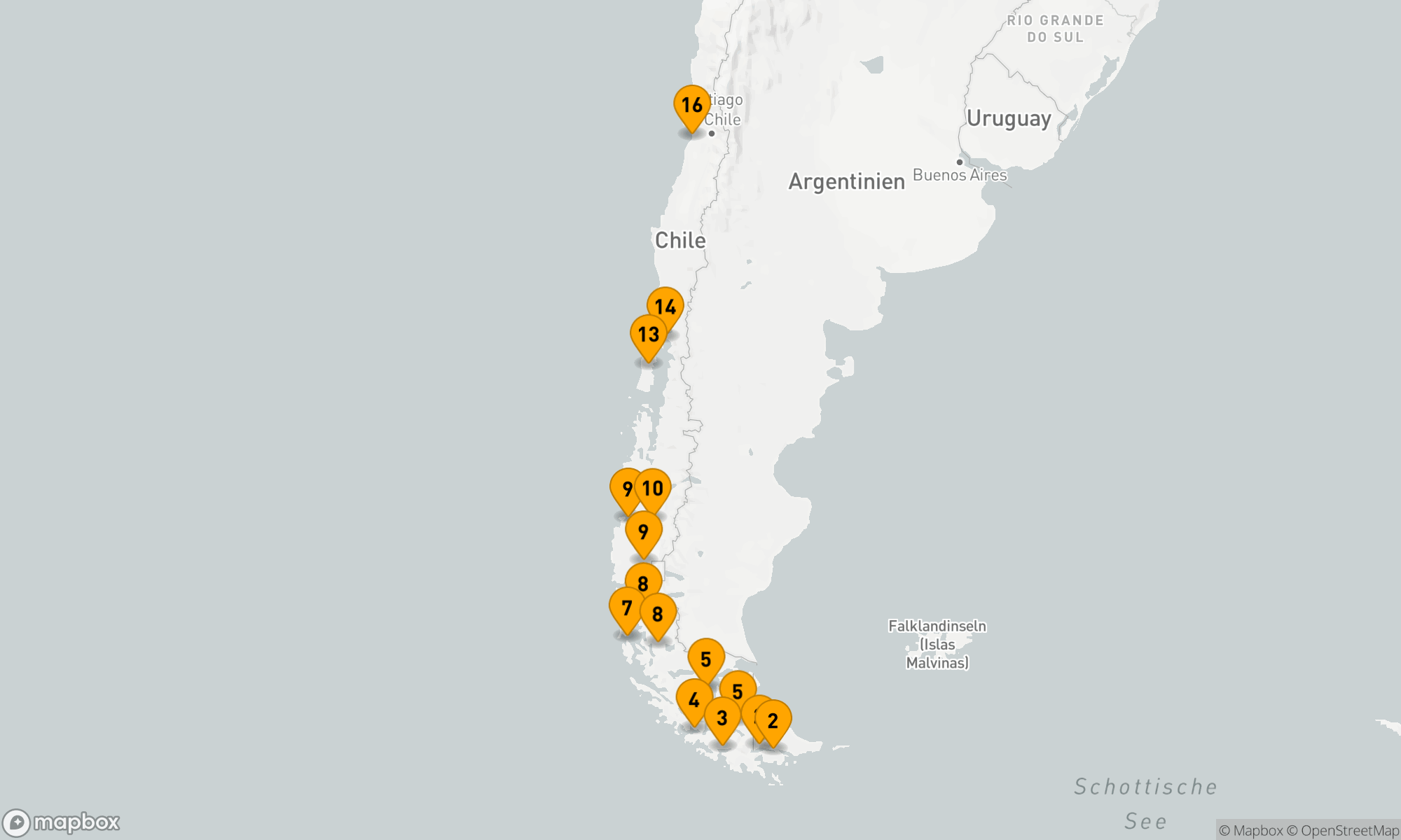 Route 15 Nächte - CHILENISCHE FJORDE & PATAGONIEN ENTDECKER