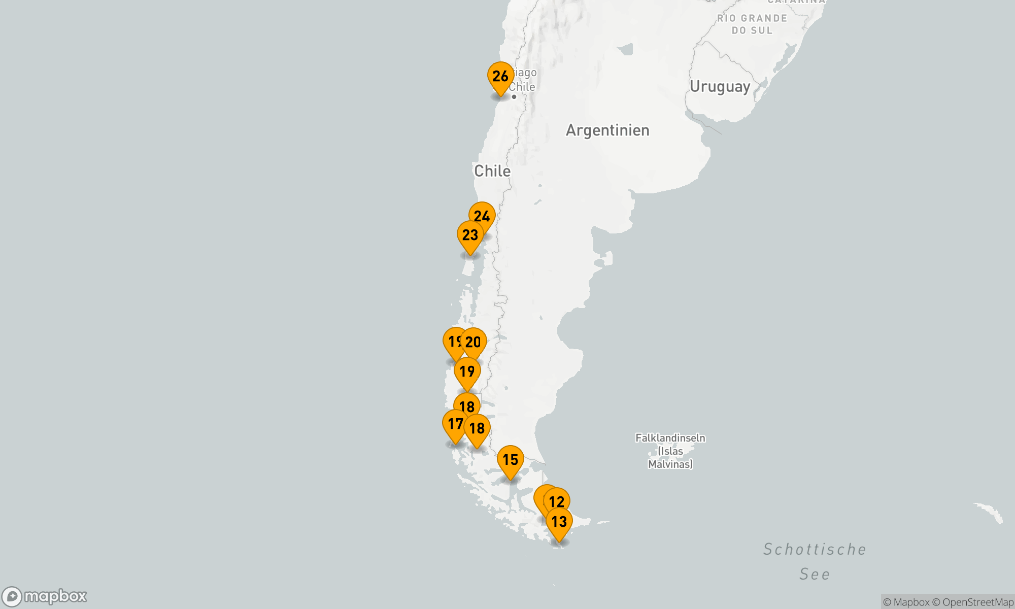 Route 25 Nächte - ENTDECKER DES WEISSEN KONTINENTS UND DER CHILENISCHEN FJORDE